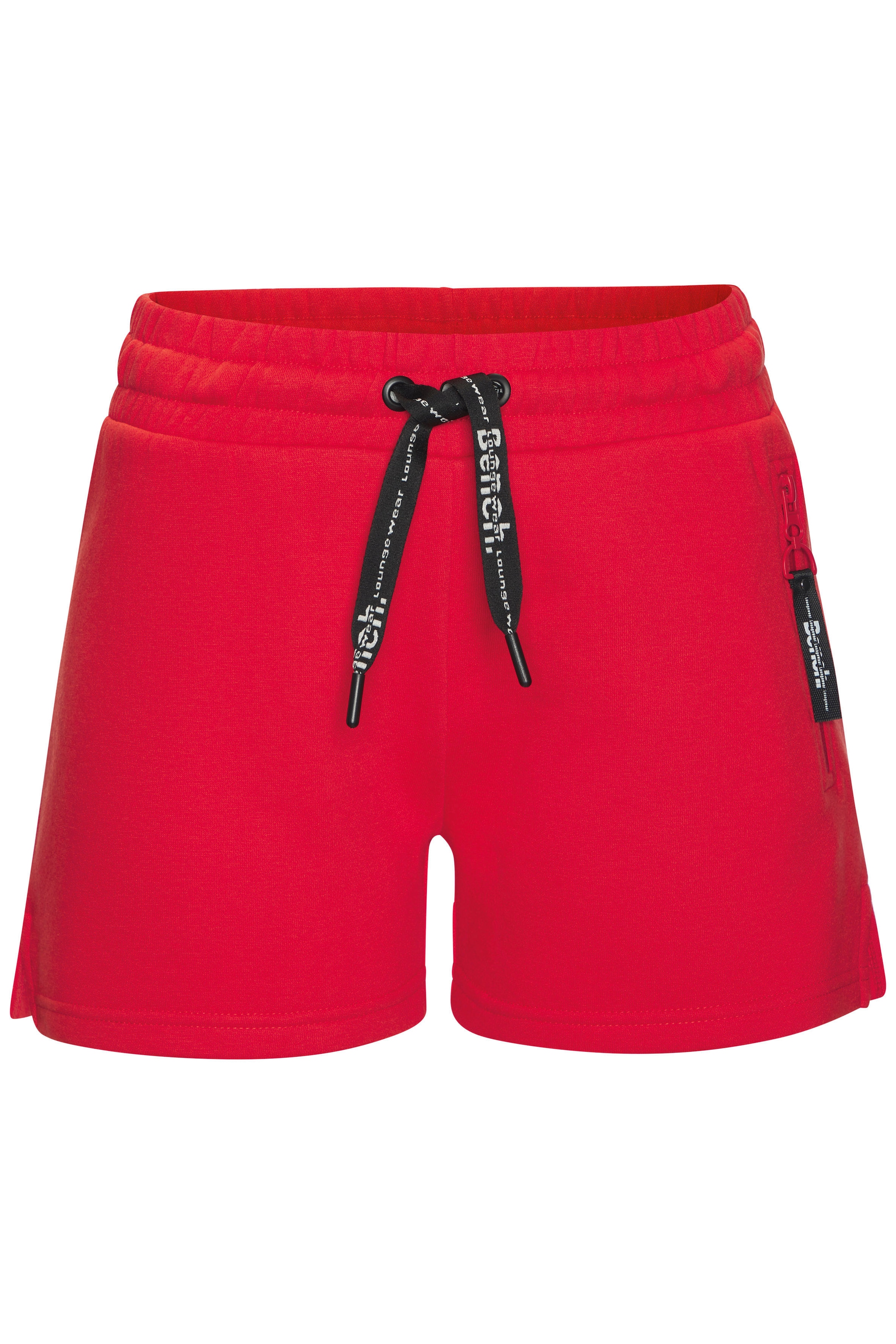 Bench. Loungewear Sweatshorts  mit seitlichen Schlitz und Reißverschlusstaschen, Loungewear