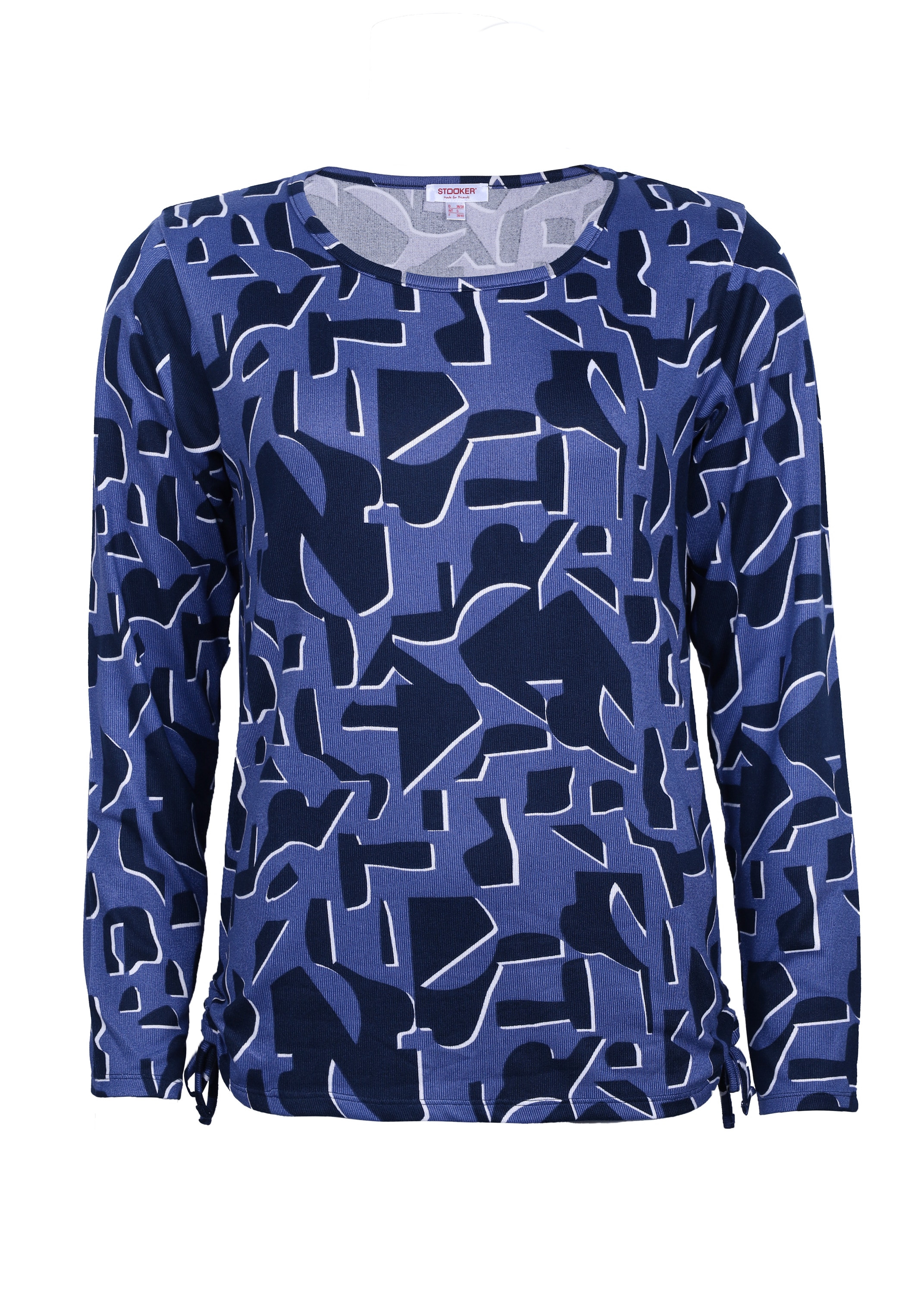 STOOKER WOMEN Langarmshirt »CARA Langarmshirt Rundhals«, Langarmshirt Rundhals figurumspielend für Damen