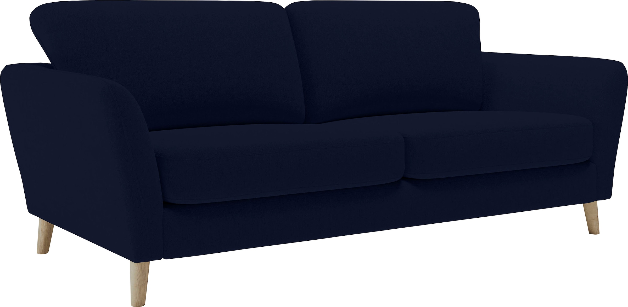 Home affaire 3-Sitzer »MARSEILLE 3er Sofa 206 cm, Cord, Flachgewebe, Struktur, Webstoff«, Massivholzbeine Eiche, Landhausstil, Wellenunterfederung