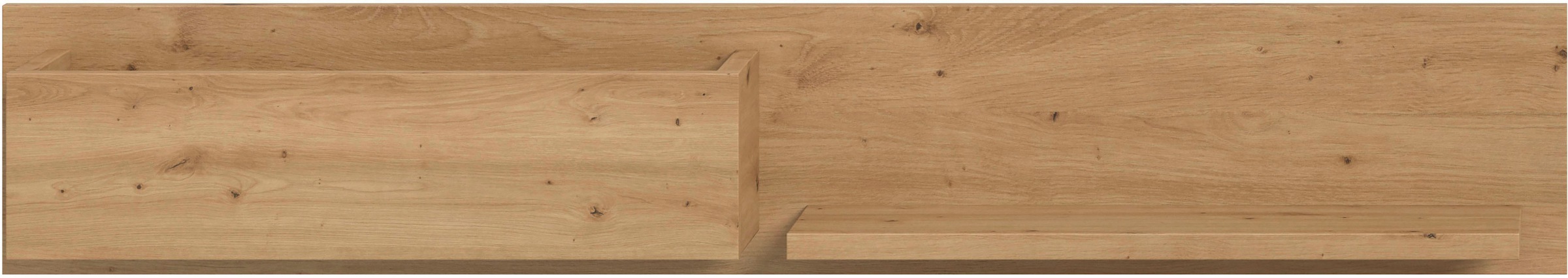 INOSIGN Wandregal »EVRID, Breite 110cm, inkl. 1 Ablageboden & 1 offenem Fach«, (1 St., individuell mit anderen Artikel der Serie EVRID erweiterbar), Wandboard, Ablageboard, Regal, Regalboard, Wandpaneel