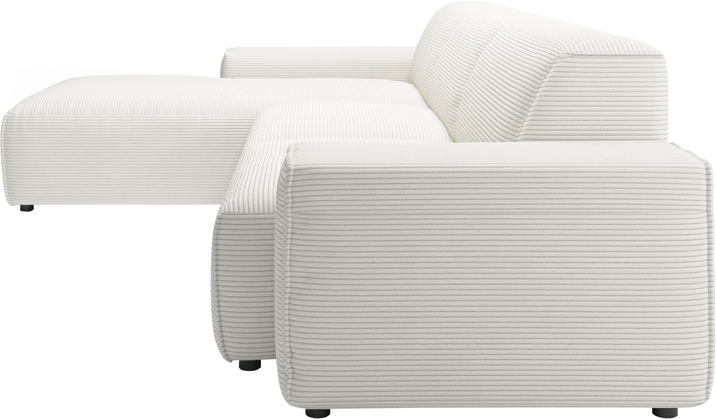 andas Ecksofa »Glimminge auch in Breitcord, Feincord, Bouclé + Easy care-Bezug«, L-Form, Breite 294, Zierkissen