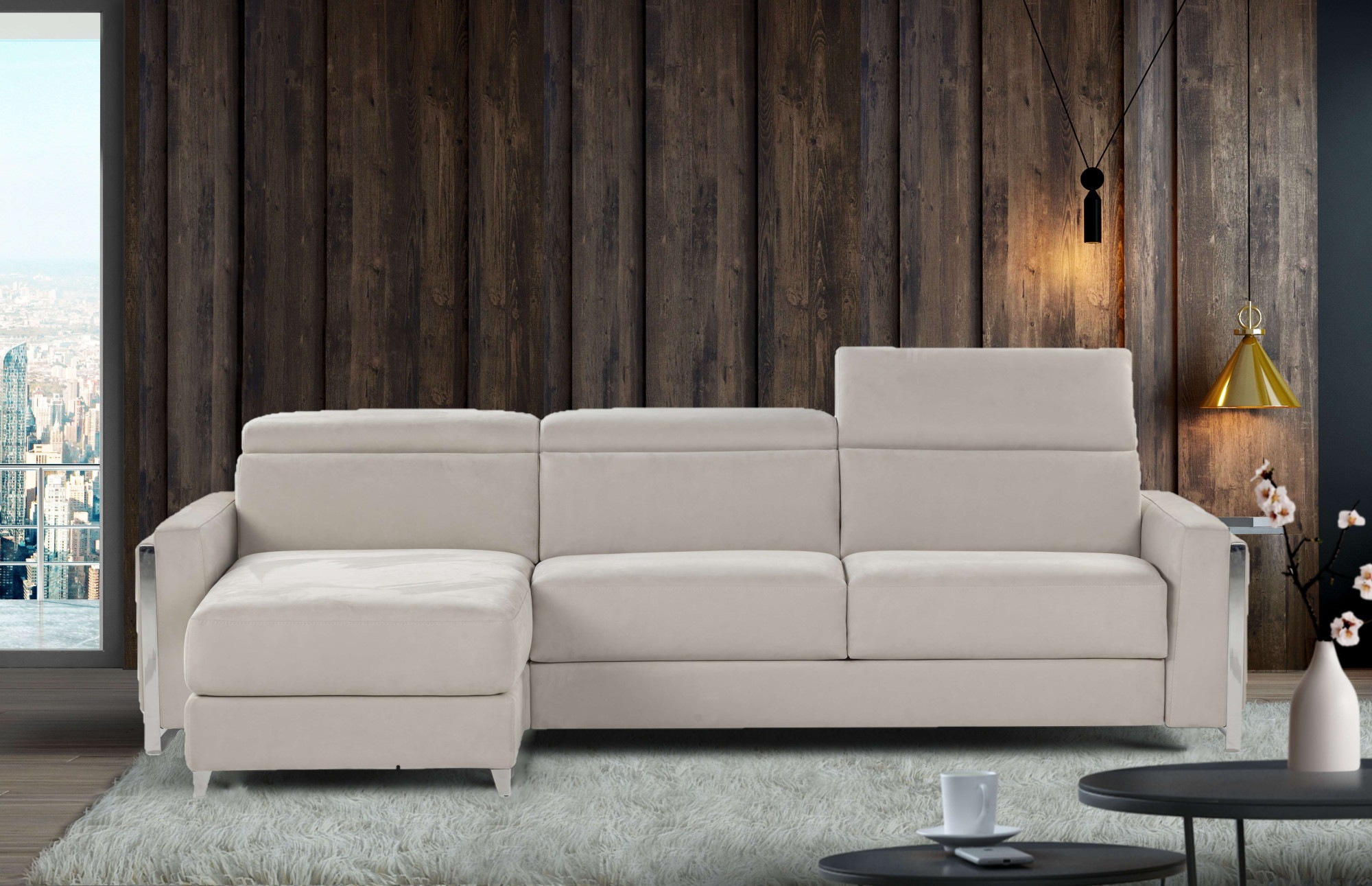 CALIA ITALIA Polsterecke ECLETTICO, Ecksofa, Stellmaße 288/163 cm, L-Form,M günstig online kaufen