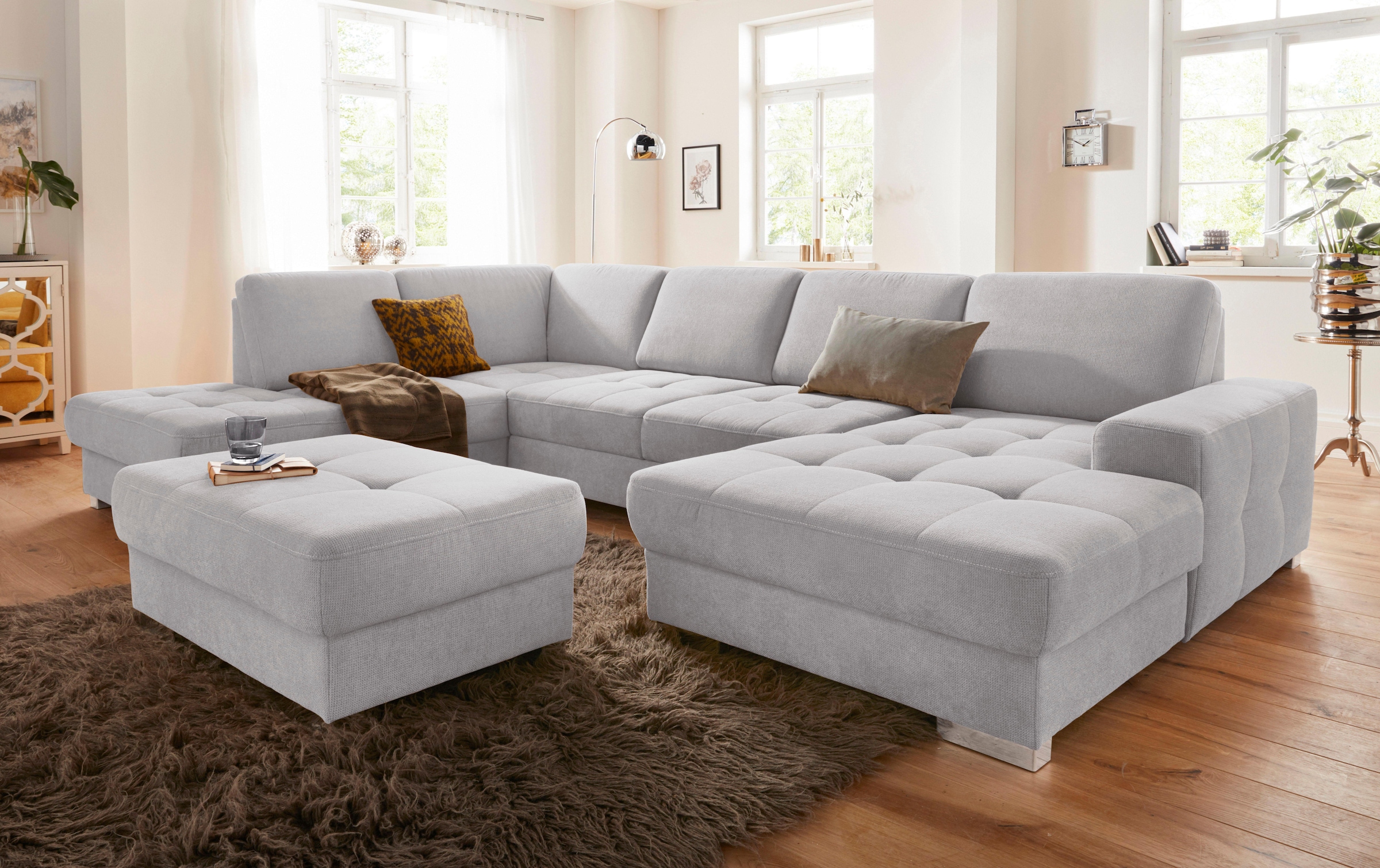 sit&more Wohnlandschaft »Santorini U-Form«, mit Federkern und Sitztiefenver günstig online kaufen