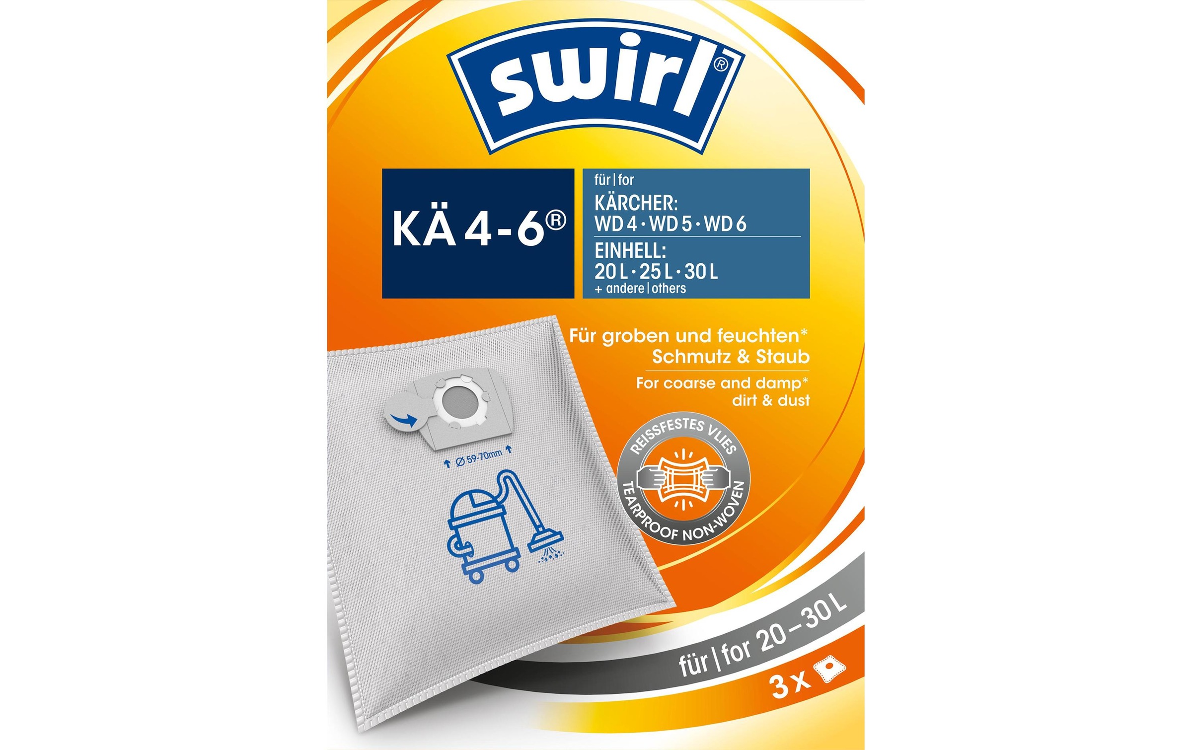 Swirl Staubsaugerbeutel »KÄ 4-6, 3 Stück«