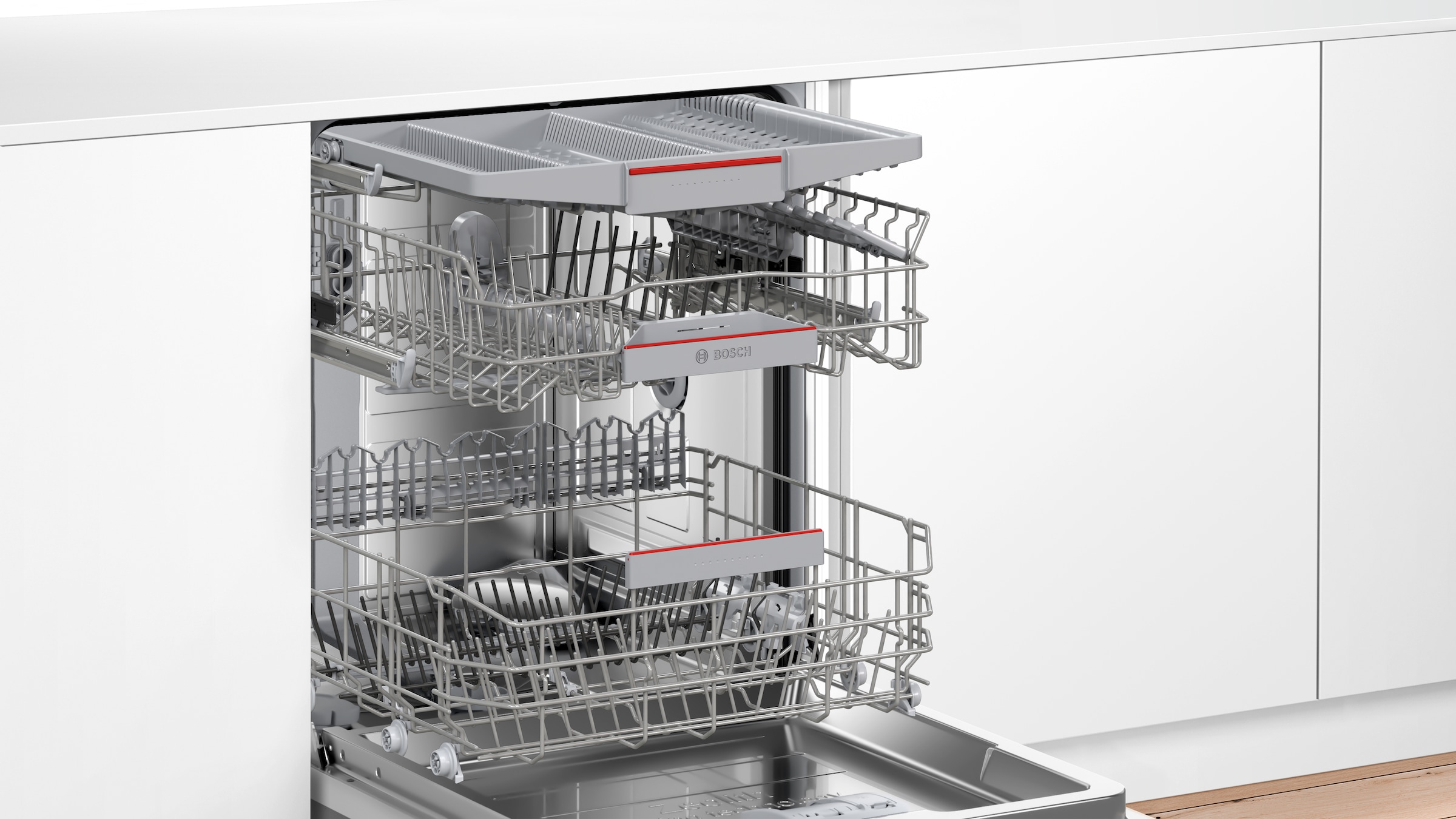 BOSCH vollintegrierbarer Geschirrspüler Serie 6 »SMV6YCX02E«, 14 Maßgedecke