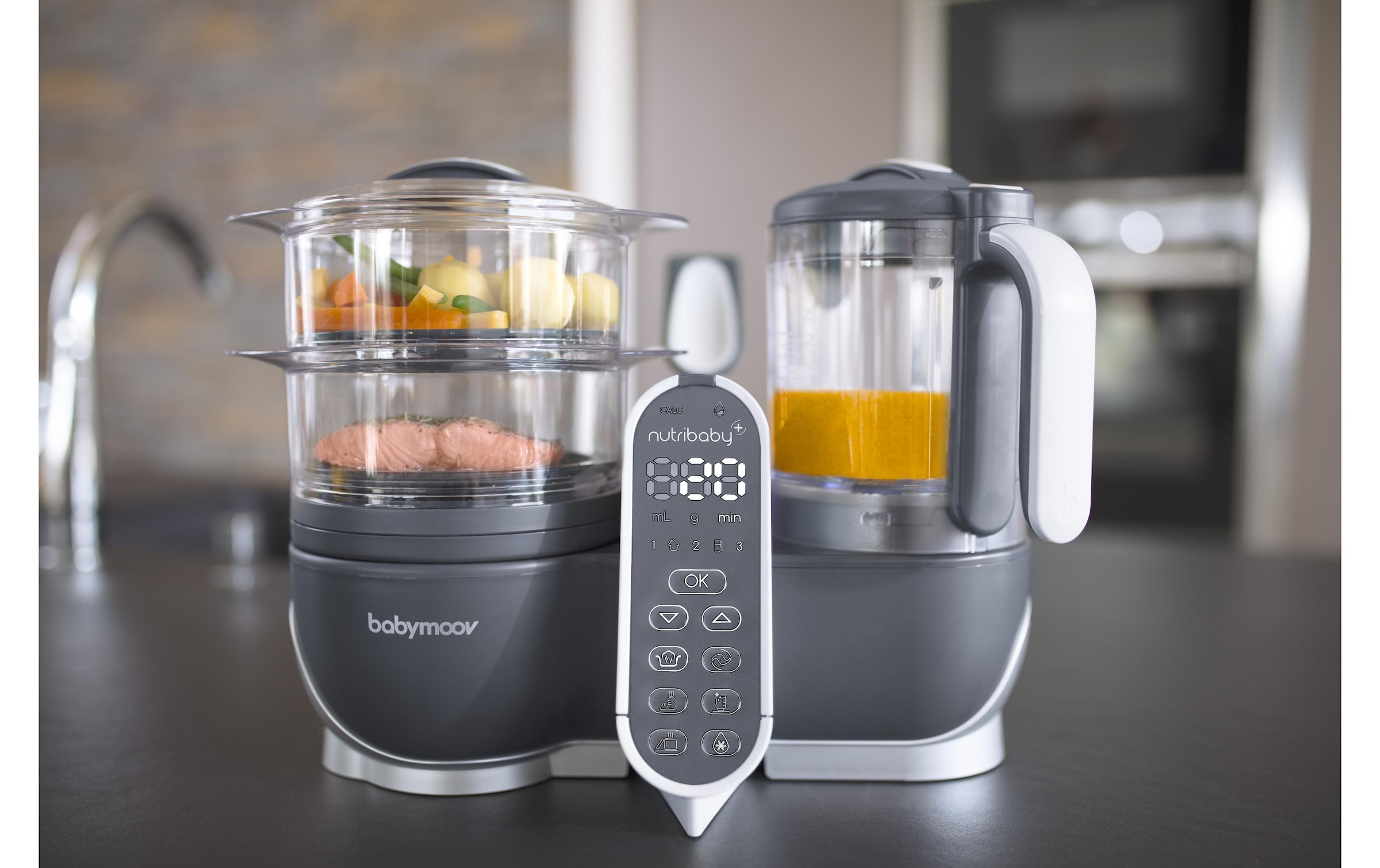BABYMOOV Küchenmaschine »Multitool Nutribaby + Industrial« Dampfgaren, auftauen, aufwärmen, mixen und desinfizieren