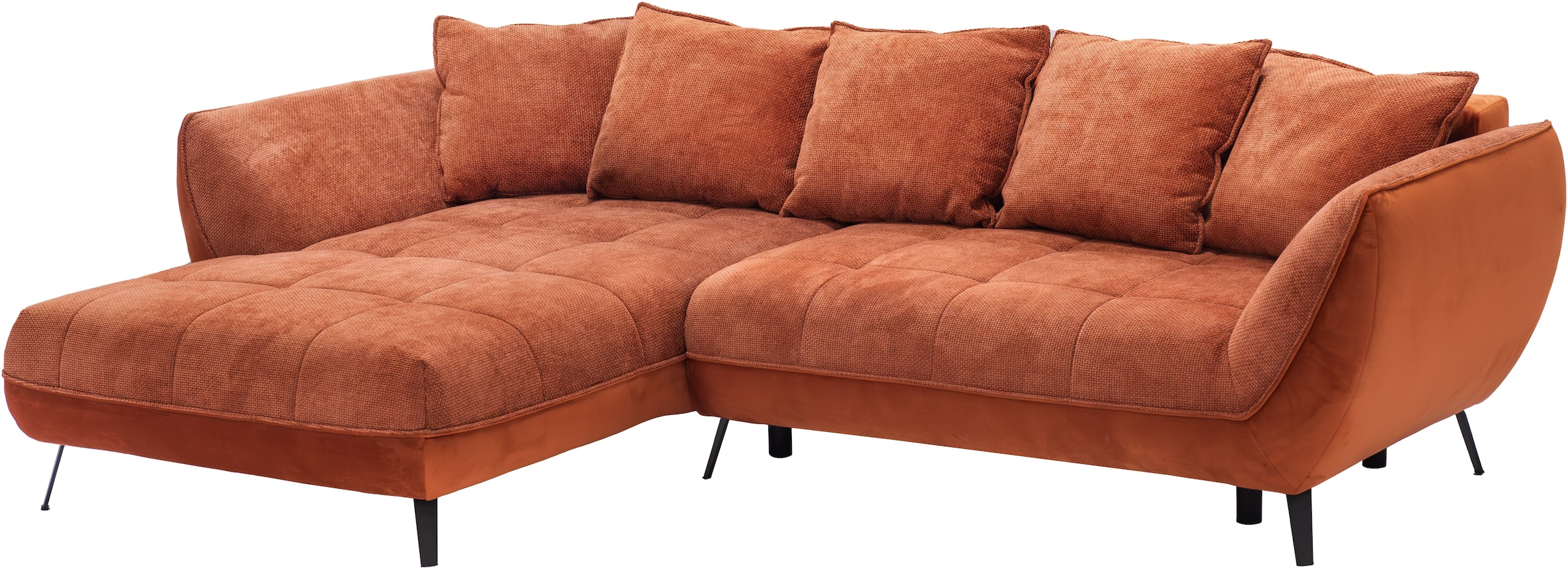 exxpo - sofa fashion Ecksofa »Midway mit einfacher Easy-Lift-Bettfunktion, bequem und modern« inkl. Bettfunktion und praktischem Bettkasten, L-Form