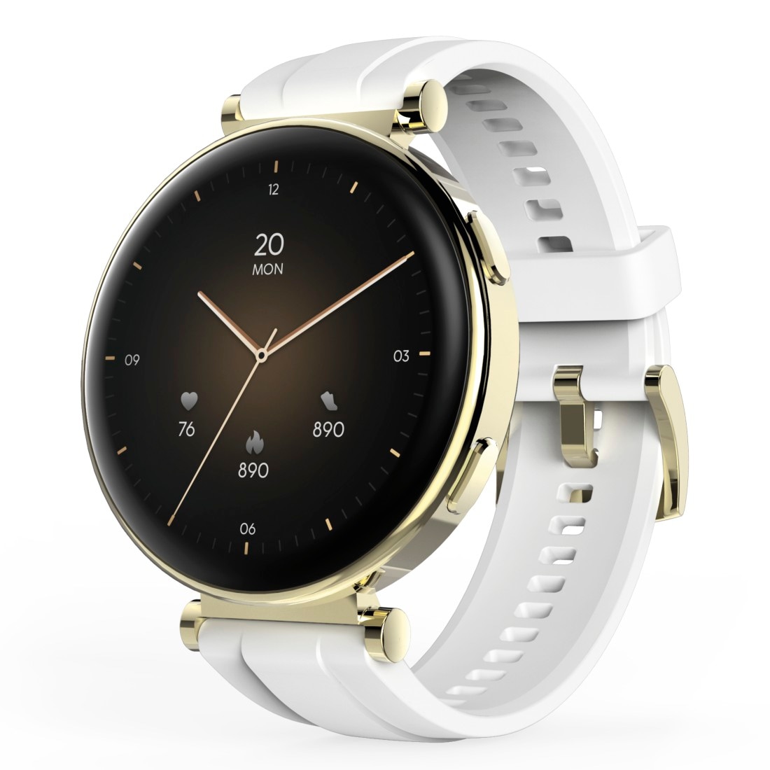 Smartwatch »Smartwatch rund 1,32“ (Fitness, Telefonfunktion, Puls, wasserdicht)«, (/...