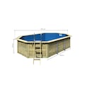 Karibu Pool »MADRID V4«, BxLxH: 611x400x124 cm