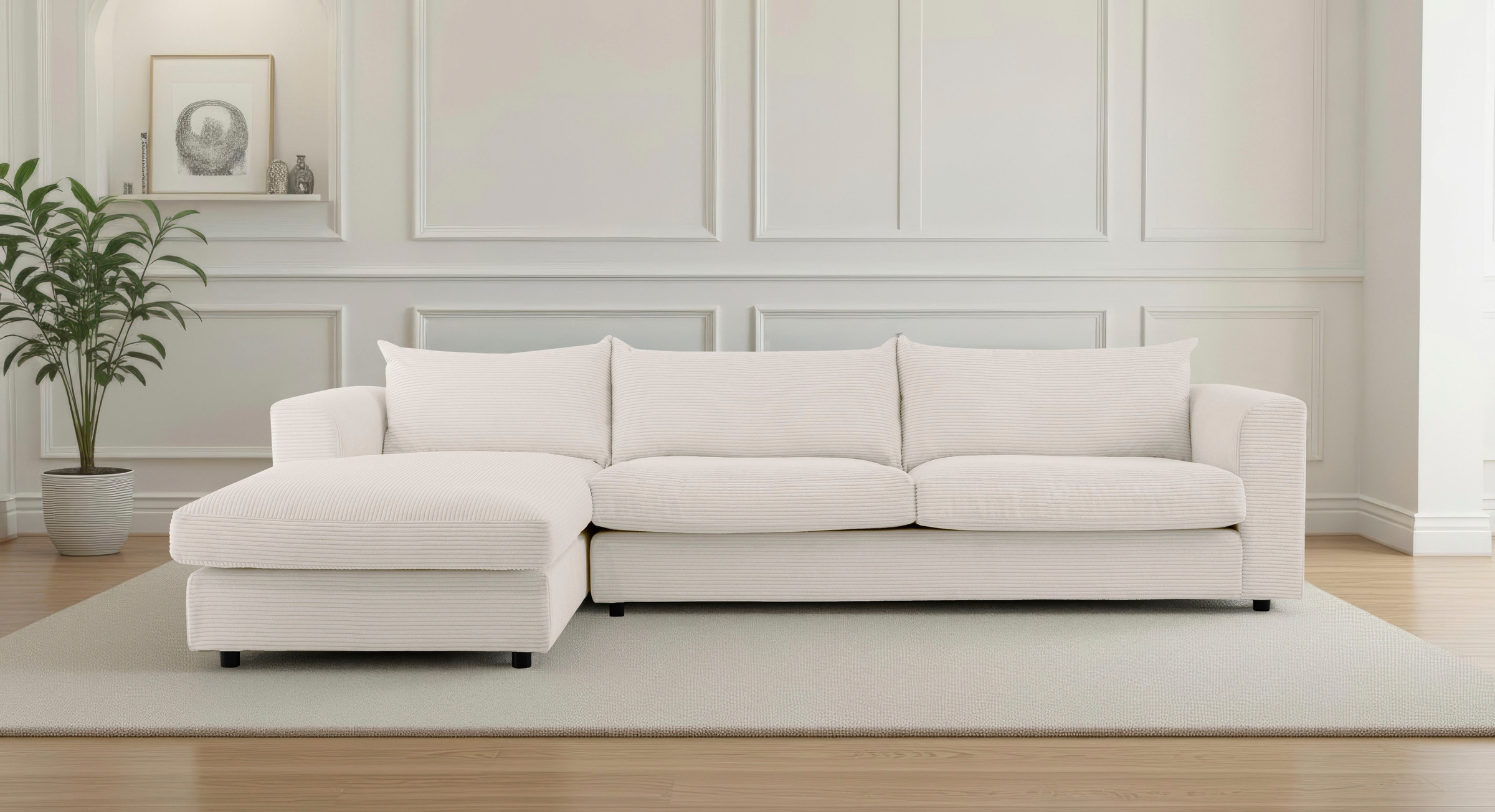 LeGer Home by Lena Gercke Ecksofa »Avelina« Breite 297 cm, in Cord- und Che günstig online kaufen
