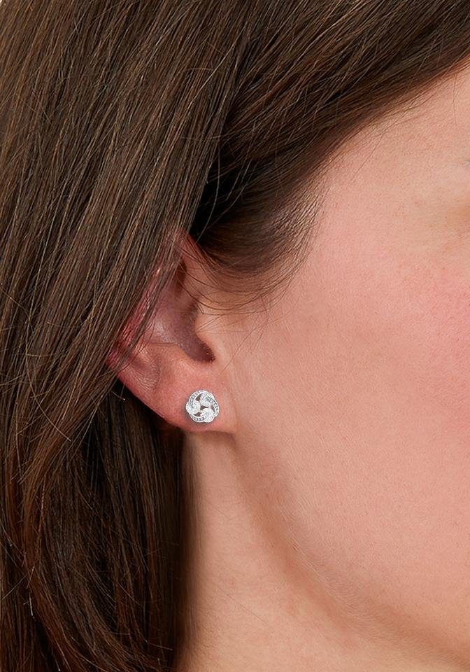 Amor Paar Ohrstecker »Knoten« mit Zirkonia (synth.)