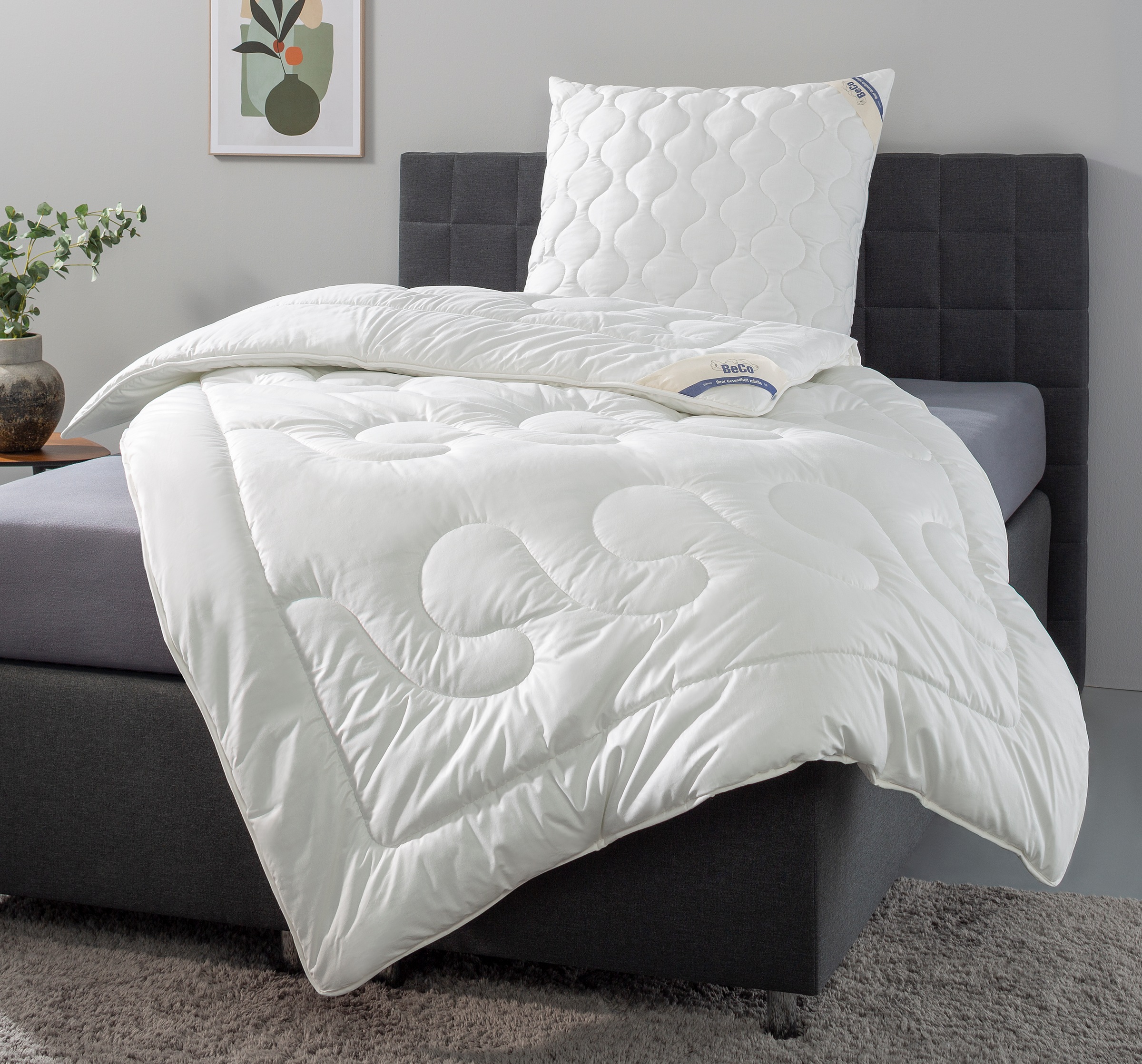 Beco Kunstfaserbettdecke »Aerelle™ Blue "Gold" NEUHEIT Bettdecke mit Gratis günstig online kaufen