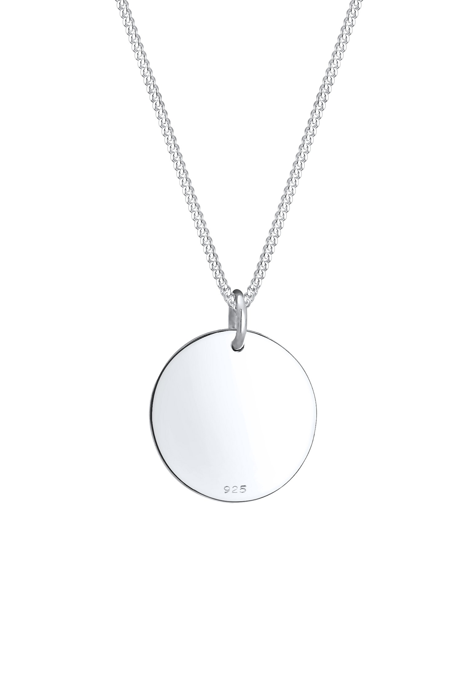 Elli Kette mit Anhänger »Infinity Münze Unendlichkeit Geo 925er Silber«