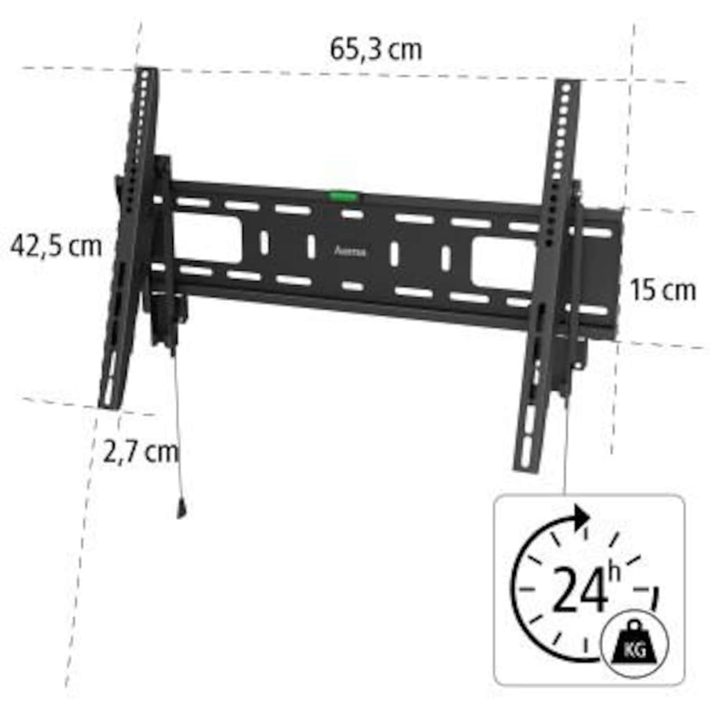 Hama TV-Wandhalterung »Wandhalterung, FIX, Schwarz, 94-203 cm (37"-80"), 43",50",55",65",75"«