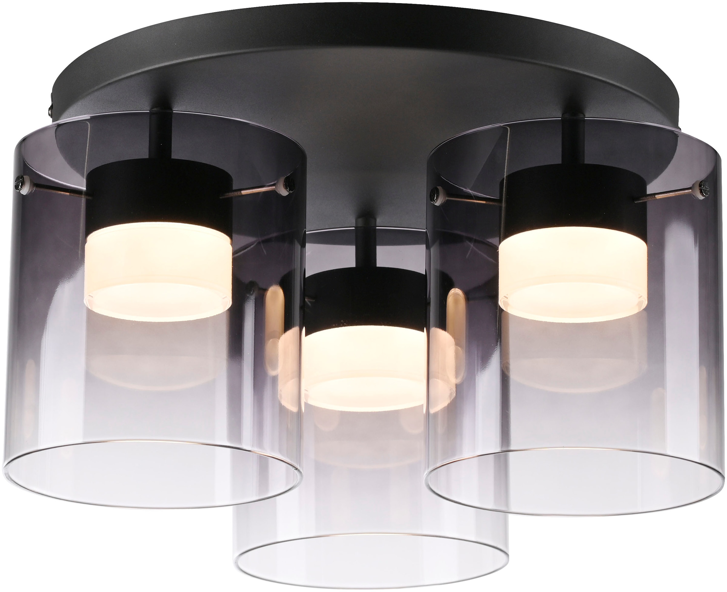 JUST LIGHT LED Deckenleuchte »ELIO« LED-Board 1 Stk. Warmweiß 3-Stufen Dimm günstig online kaufen