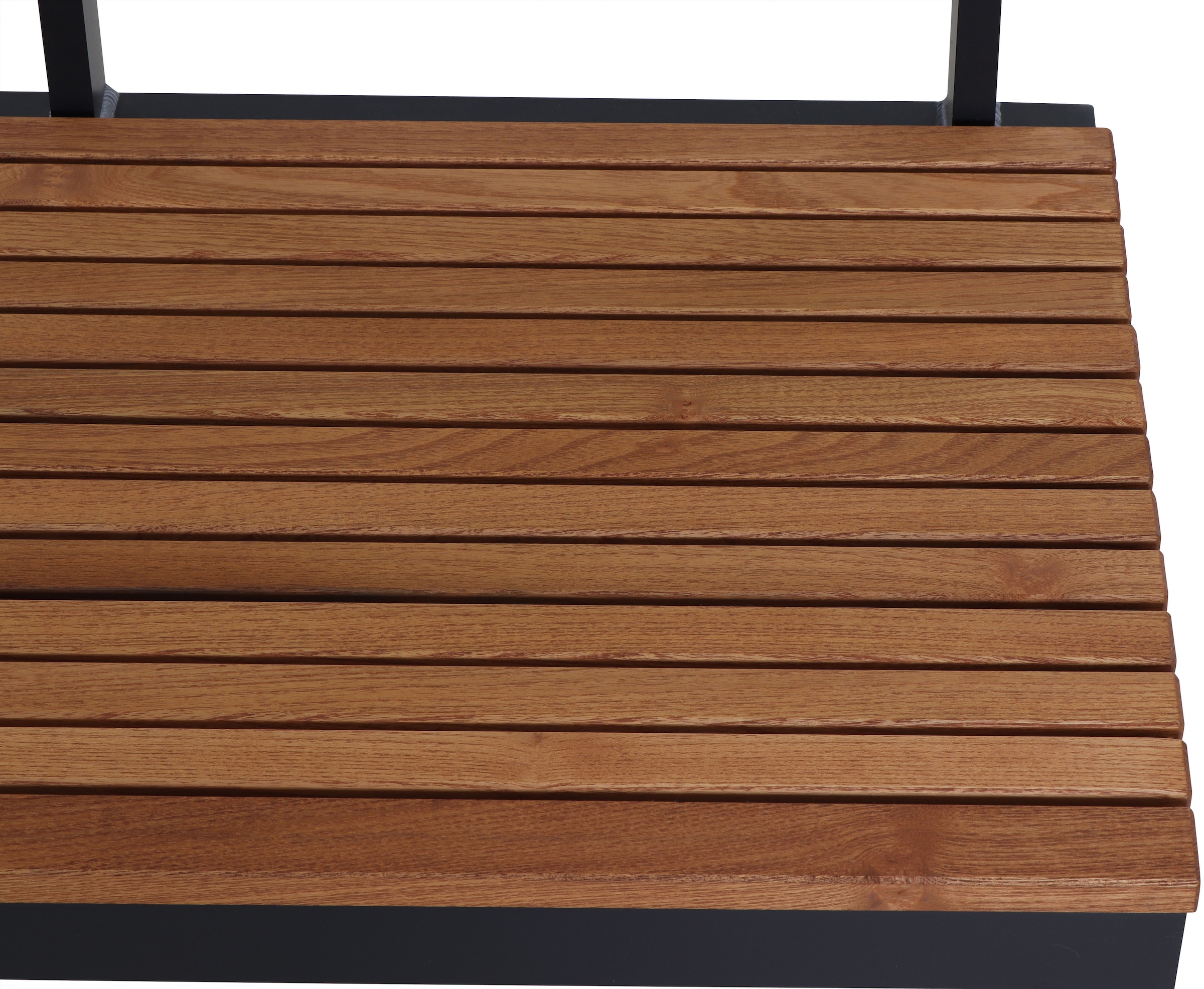 Siena Garden Gartenbank »Bozen 2er Aluminiumgestell anthrazit Robininenholz«, Flächen aus Robinienholz FSC® 100%