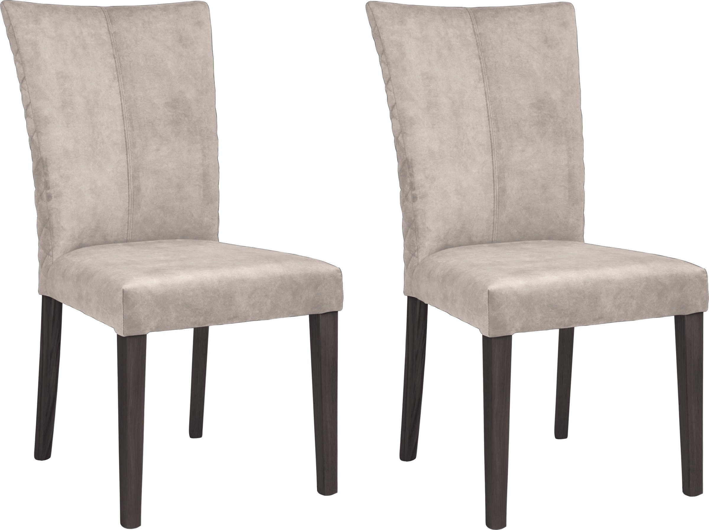 Leonique 4-Fußstuhl »Vence« (Set) 2 Stk.mit Rautensteppung in der Rückenleh günstig online kaufen