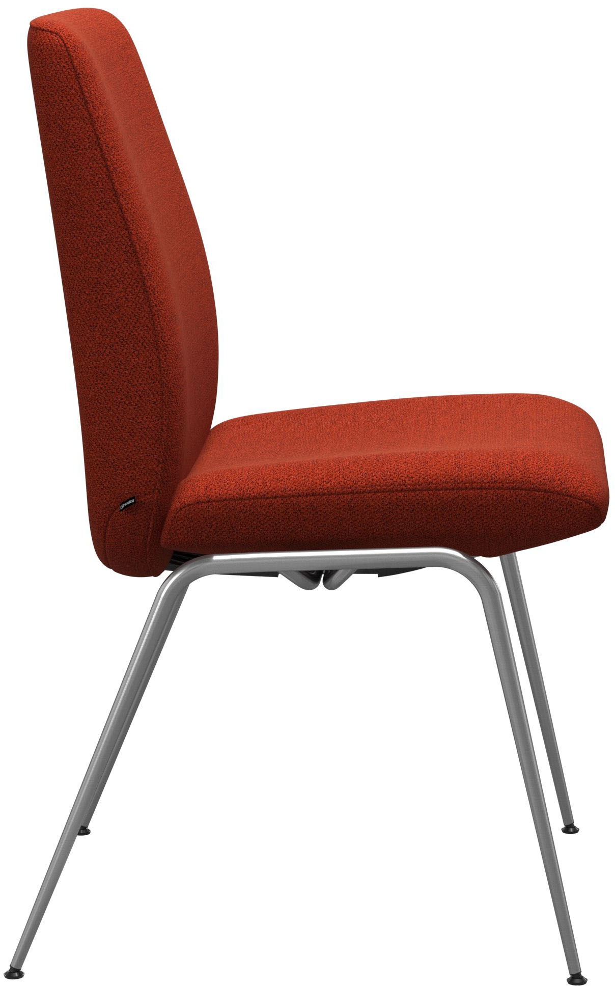 Stressless® Polsterstuhl »Laurel«, ROHLEDER Stoff Q2 FARON, Low Back, Größe L, mit Beinen aus Stahl in Chrom matt