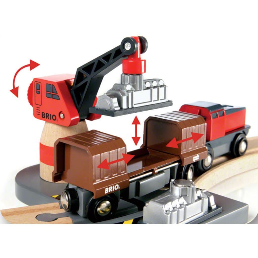 BRIO® Spielzeug-Eisenbahn »BRIO® WORLD, Container Hafen Set«, (Set)