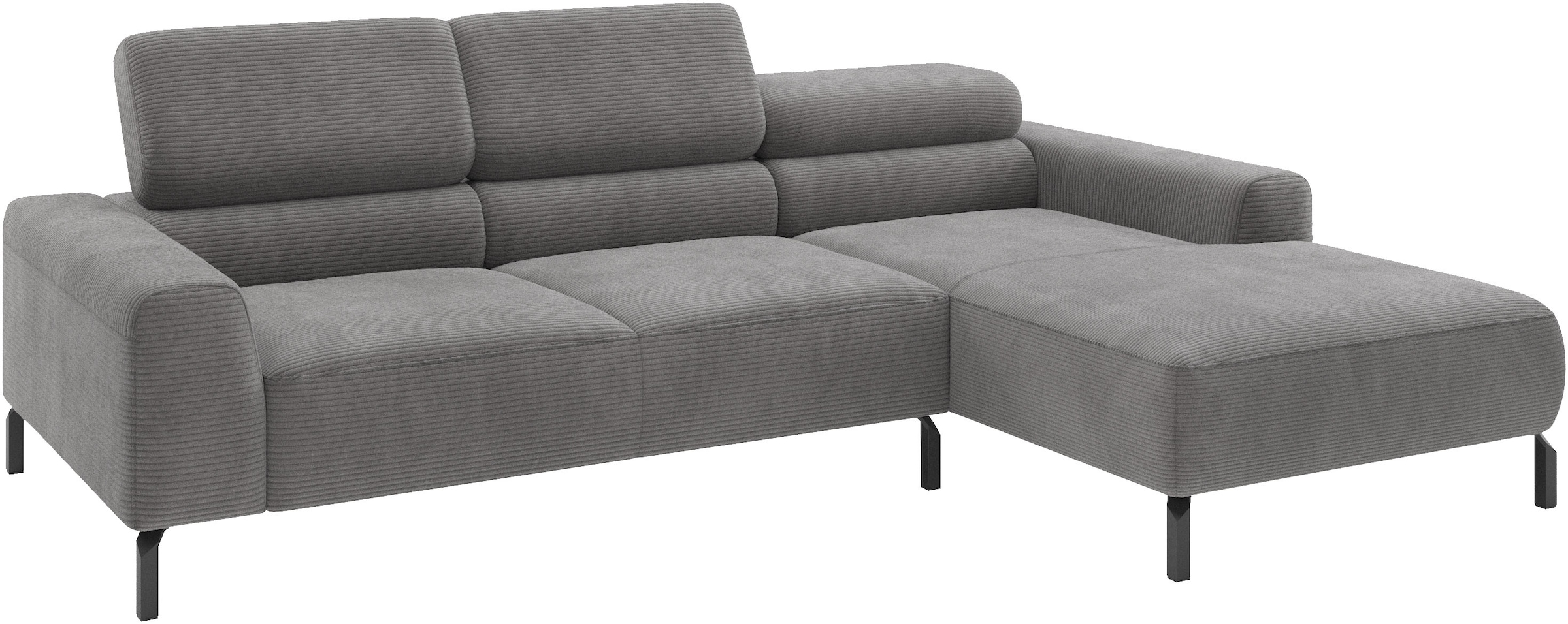Home affaire Ecksofa »Ecksofa, L-Form,  incl. Kopfteilverstellung, Breite 258 cm« wahlweise elektrische Sitztiefenverstellung