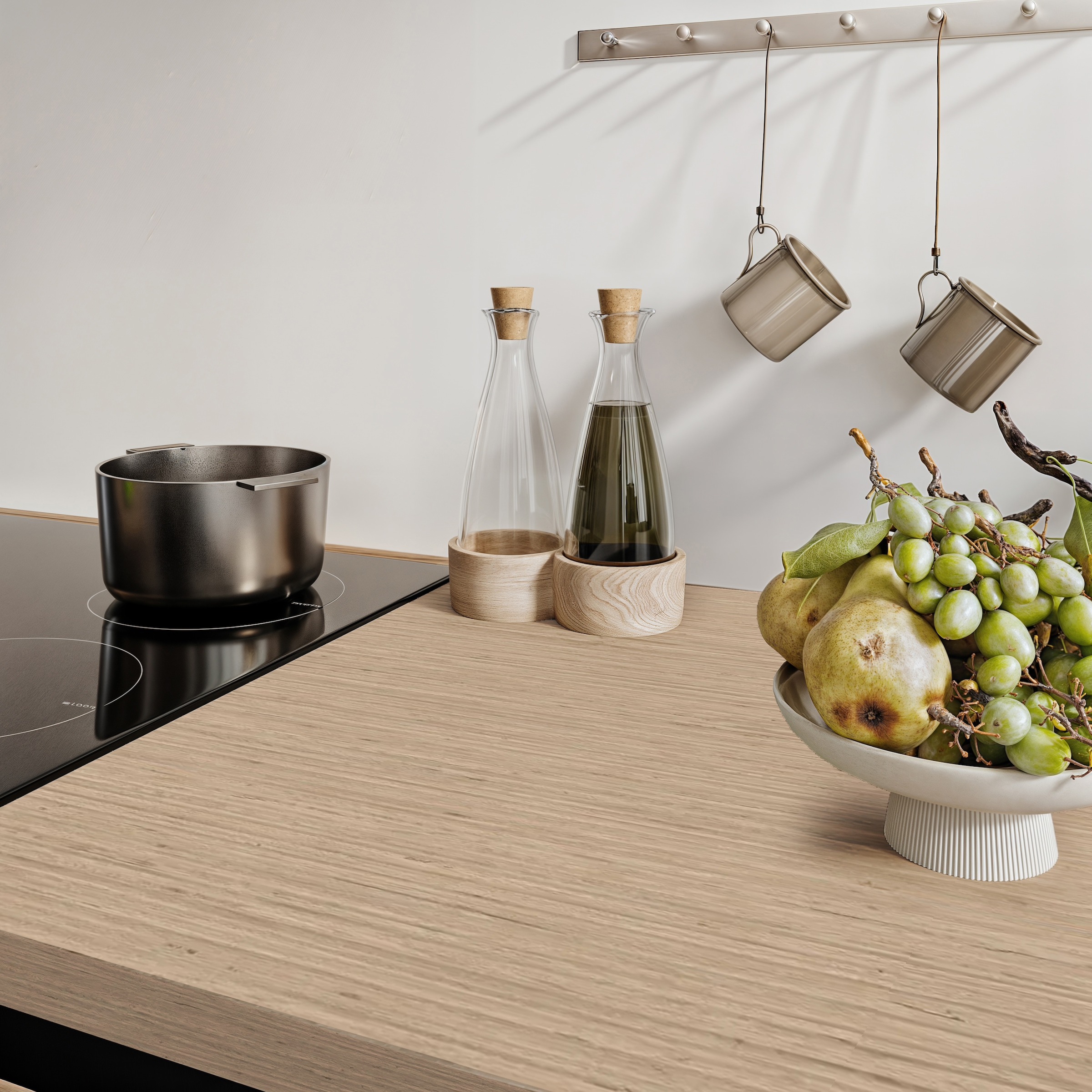 BASIC by Balculina Küchenzeile »Isis B/T/H 335x60x210 cm« Breite 273 cm, wahlweise mit E-Geräten und Induktionskochfeld