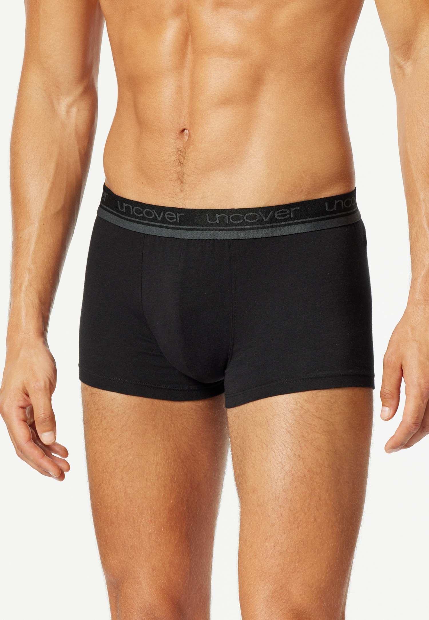 uncover by SCHIESSER Boxer »Uncover Cotton« 2er Pack,  Logo-Bund, elastisch, ohne Eingriff, perfekter Sitz