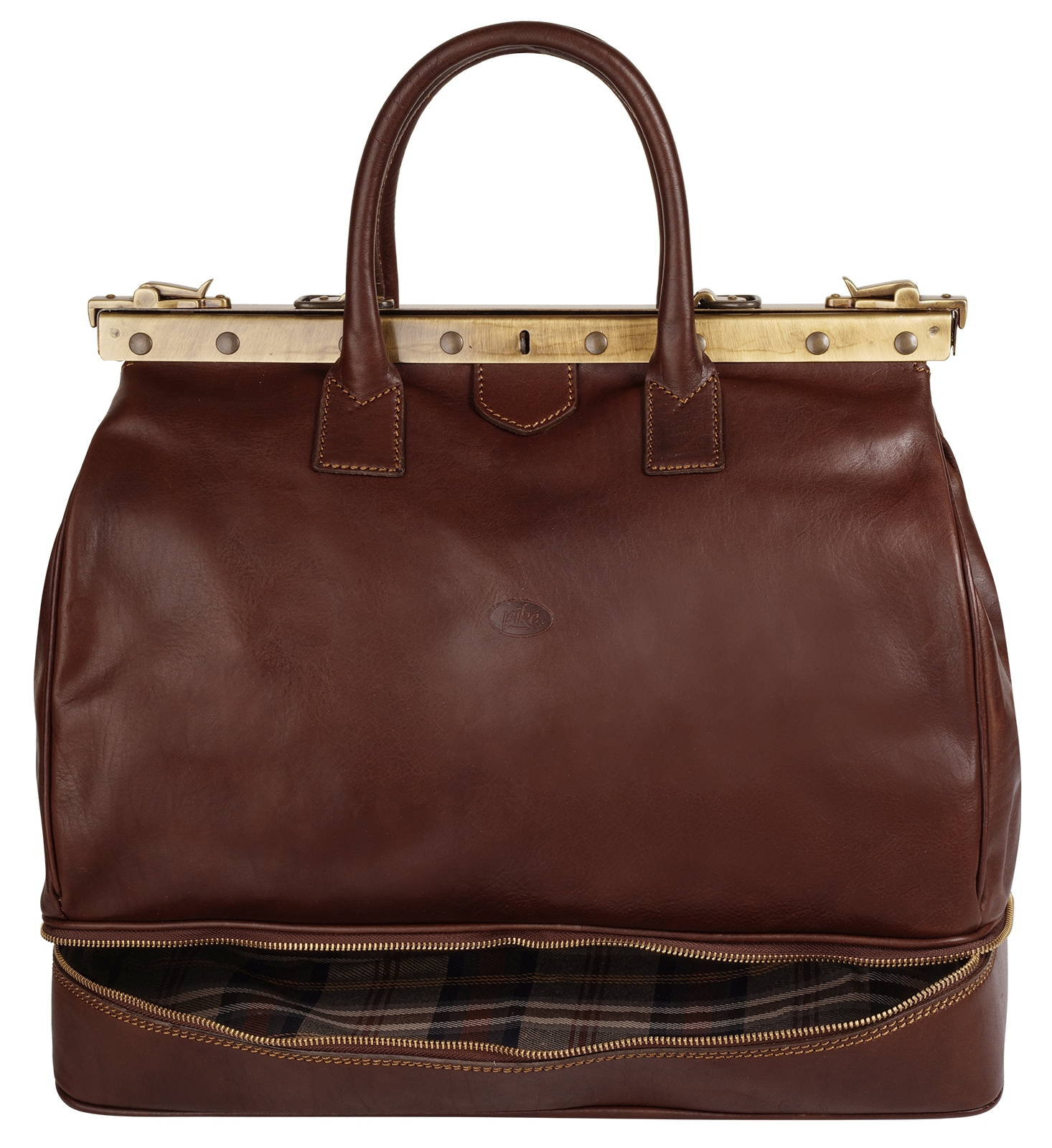 Piké Reisetasche echt Leder, Made in Italy