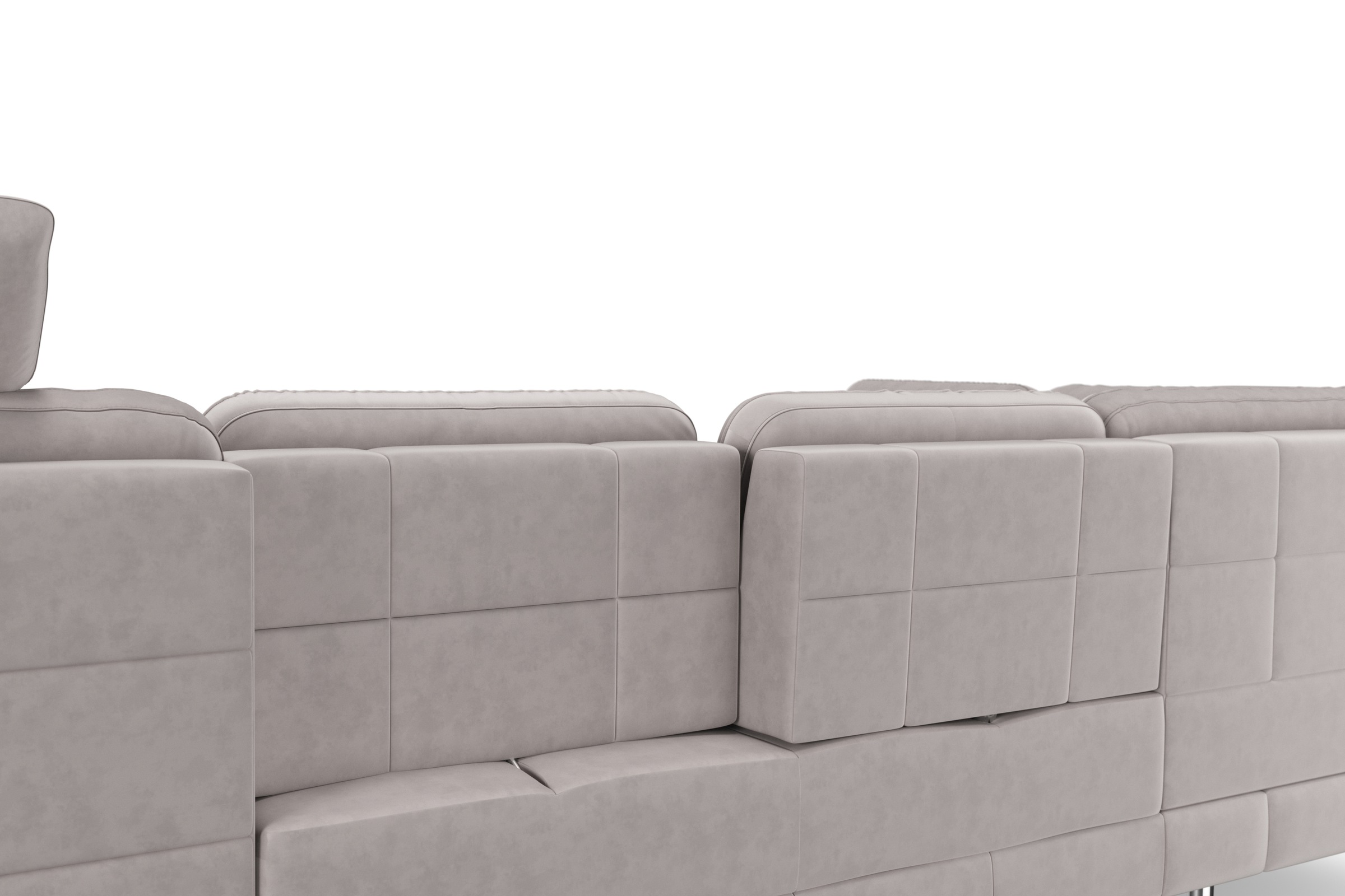 sit&more Wohnlandschaft »Bendigo U-Form«, inklusive Sitztiefenverstellung, Bodenfreiheit 15 cm, in 2 Fußfarben