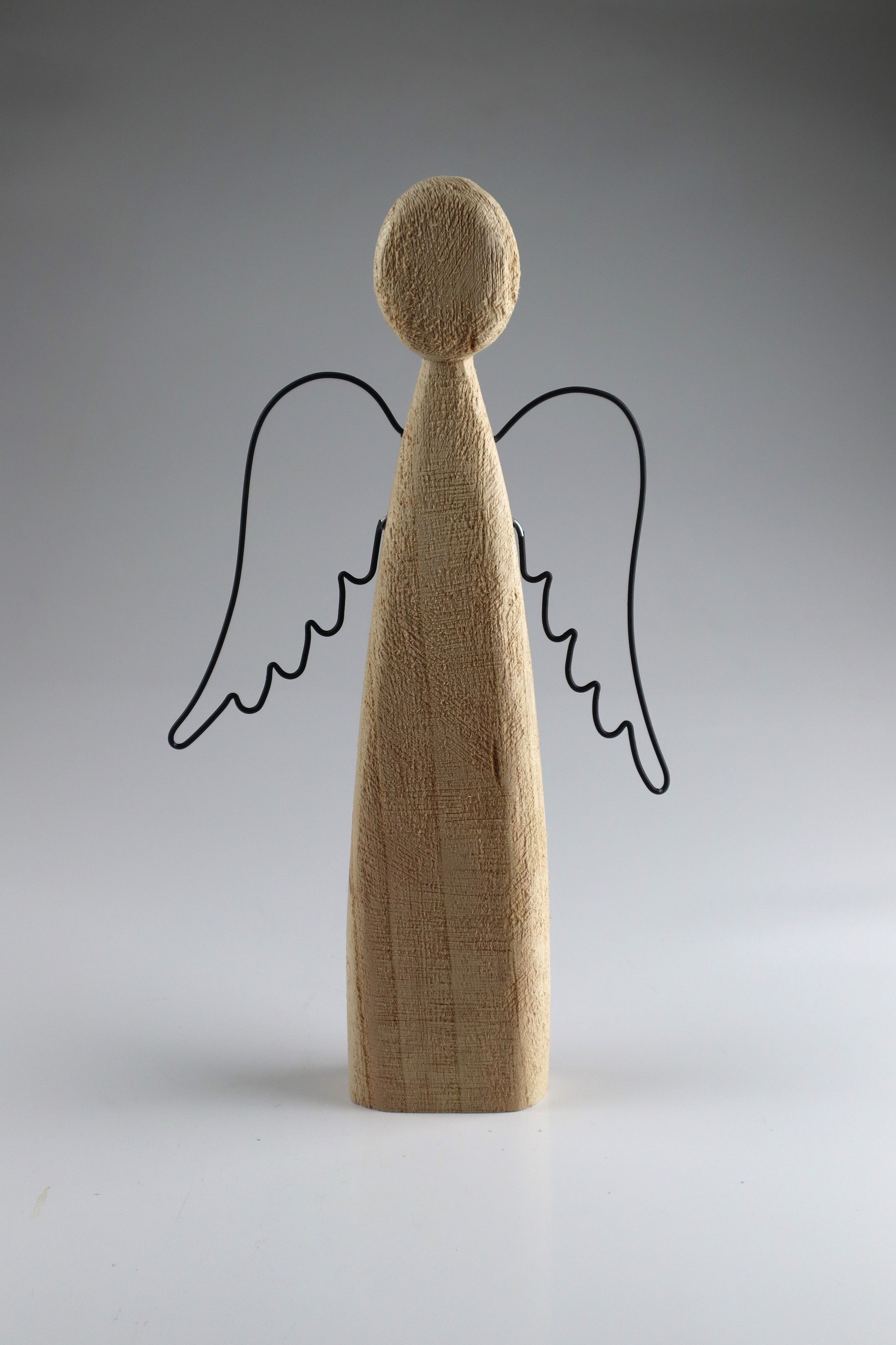 Dekofigur AM DESIGN "Weihnachstsdekoration aus Holz", braun, B:15cm H:27,5cm