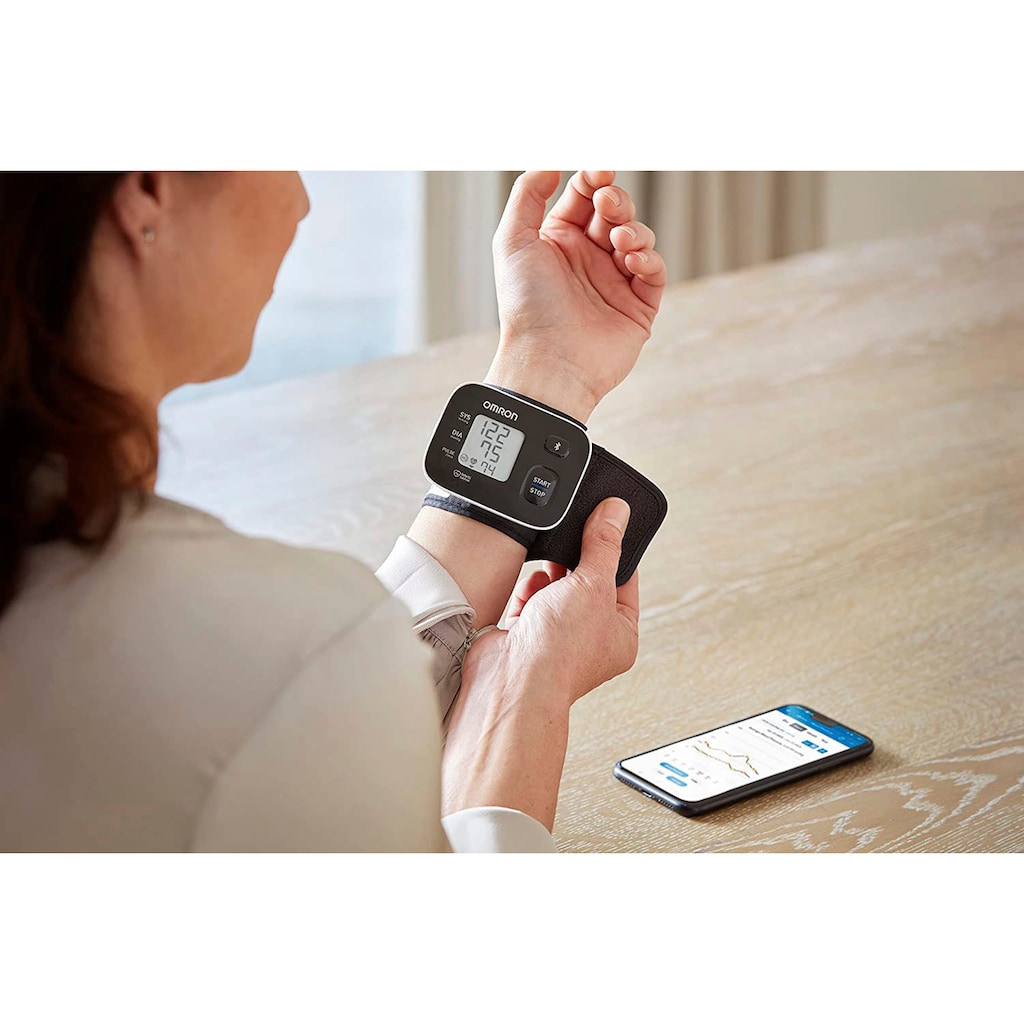 Omron Handgelenk-Blutdruckmessgerät »RS3 Intelli IT digitales Handgelenk-Blutdruckmessgerät«