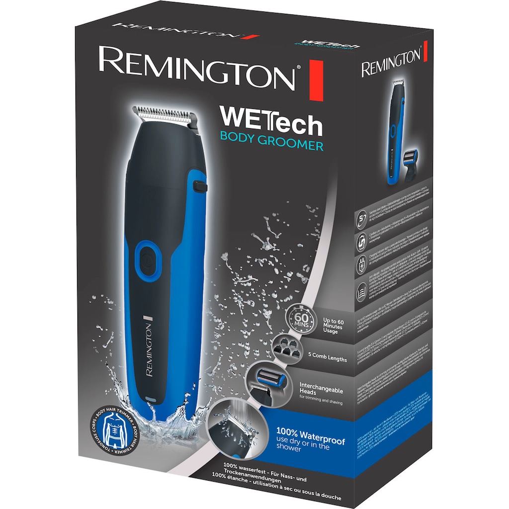 Remington Multifunktionstrimmer »BHT6256 WETTech Body Groomer«, 7 Aufsätze
