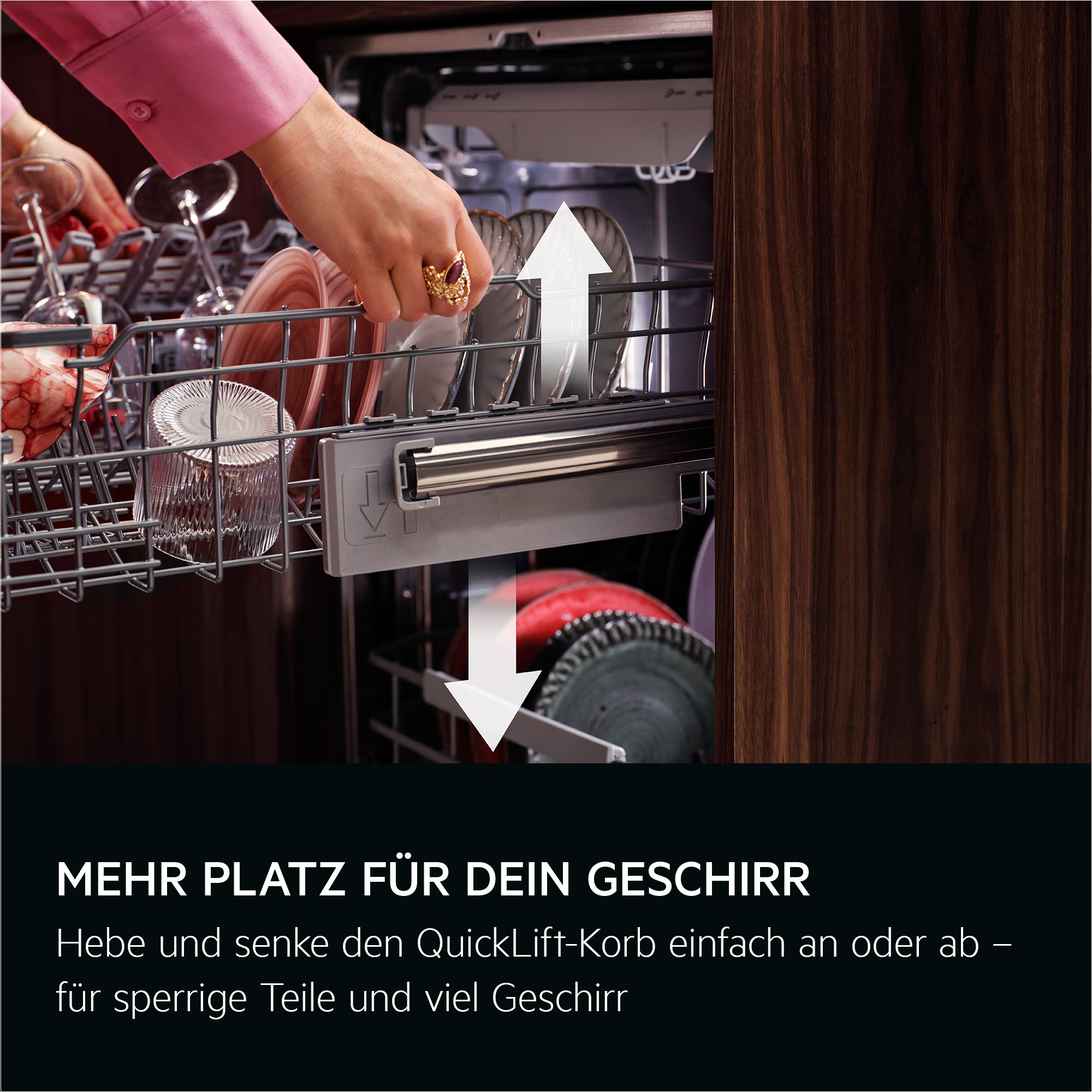 AEG vollintegrierbarer Geschirrspüler Serie 8000, 60 cm, WiFi »GI8200A2TC« 14 tlg. Maßgedecke Leise Spülmaschine 38 dB kraftvoll gegen Eingebranntes bei 8,4l Wasser