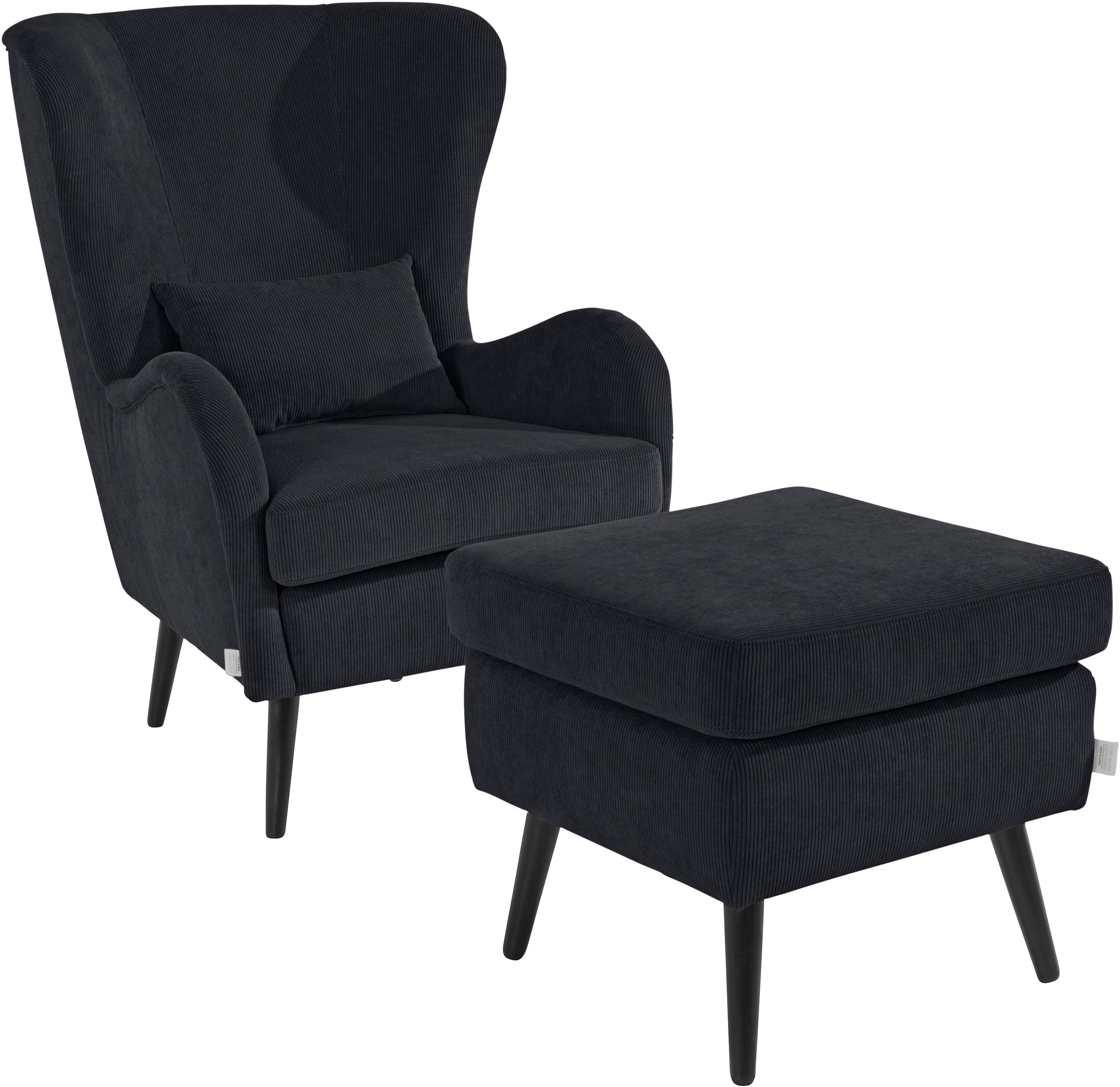 Home affaire Hocker »Salla«, Bezug auch in Luxus-Microfaser in Teddyfelloptik