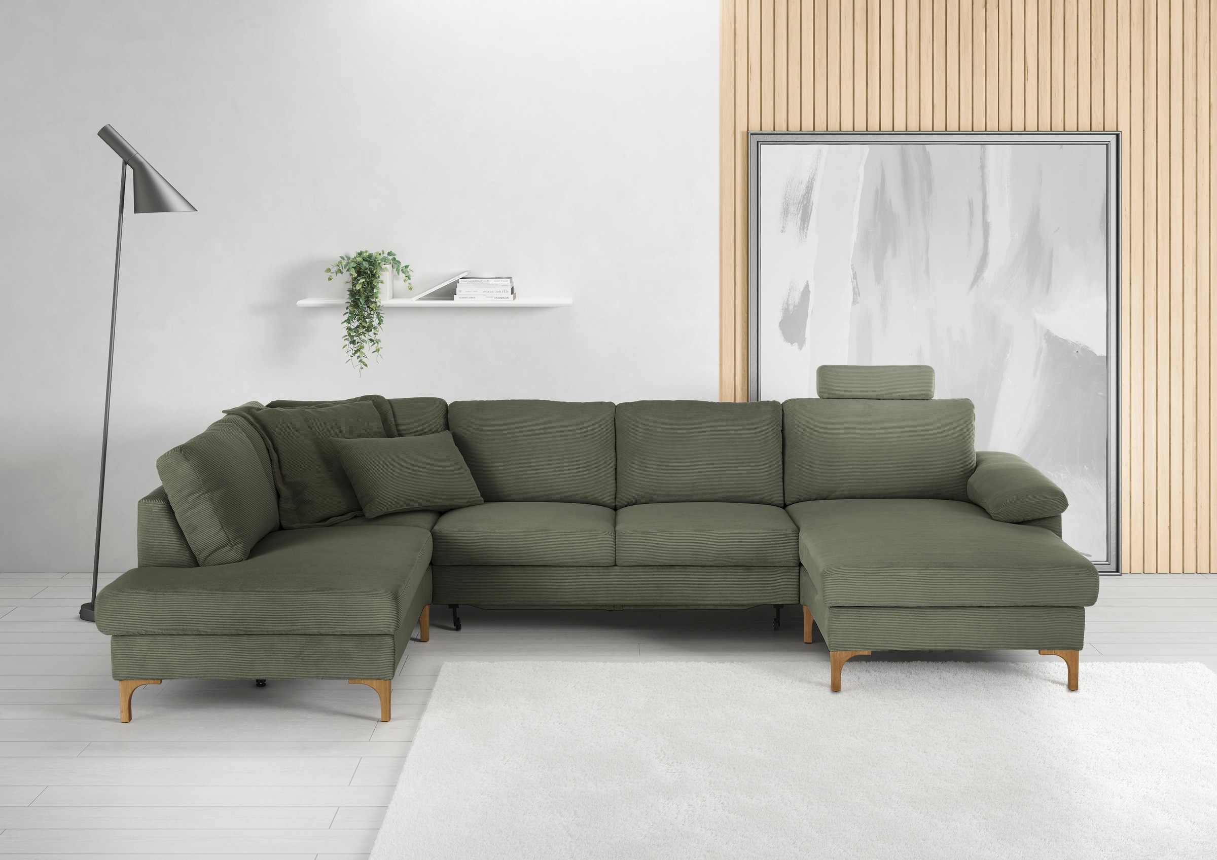 3C Candy Wohnlandschaft "Lecce, wahlweise PUR-Schaumstoff oder Tonnentasche günstig online kaufen