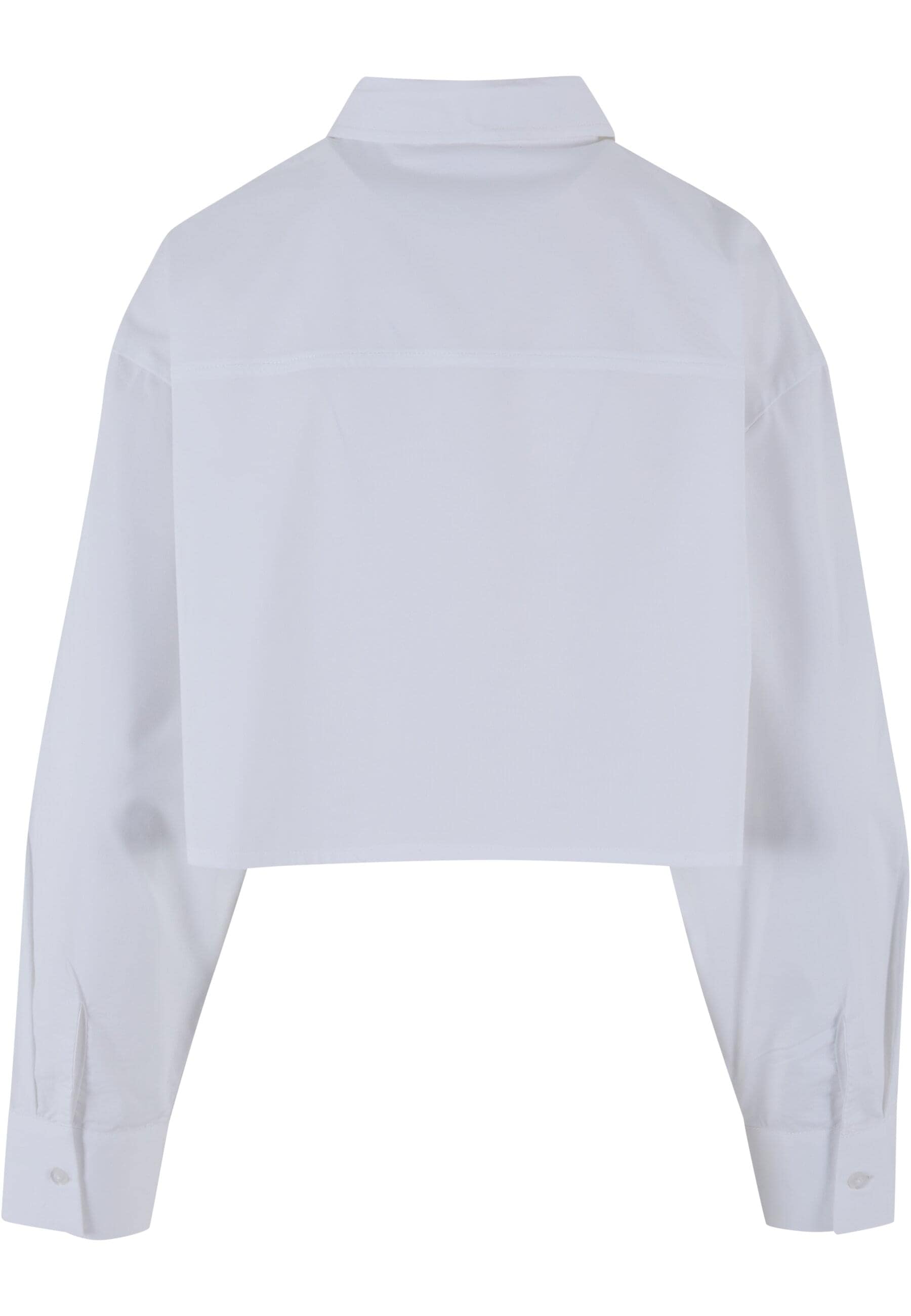 URBAN CLASSICS Klassische Bluse »Urban Classics Damen Ladies Cropped Oversized Blouse«