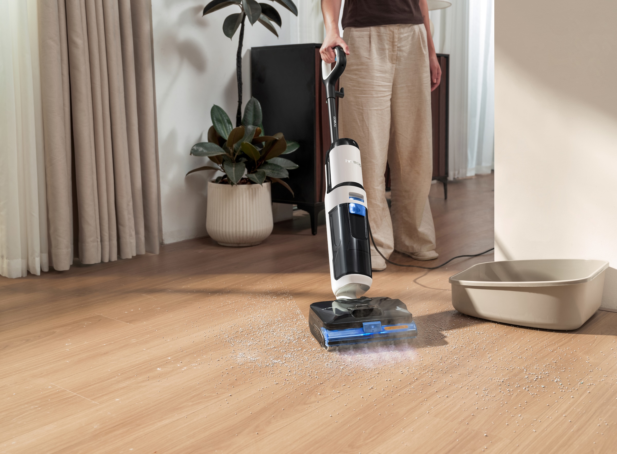 Tineco Nass-Trocken-Sauger »FLOOR ONE S6 Stretch Steam Plus Dampfreiniger« mit 160° Grad hygienischer Dampfreinigung, für Flecken und Tierhaare