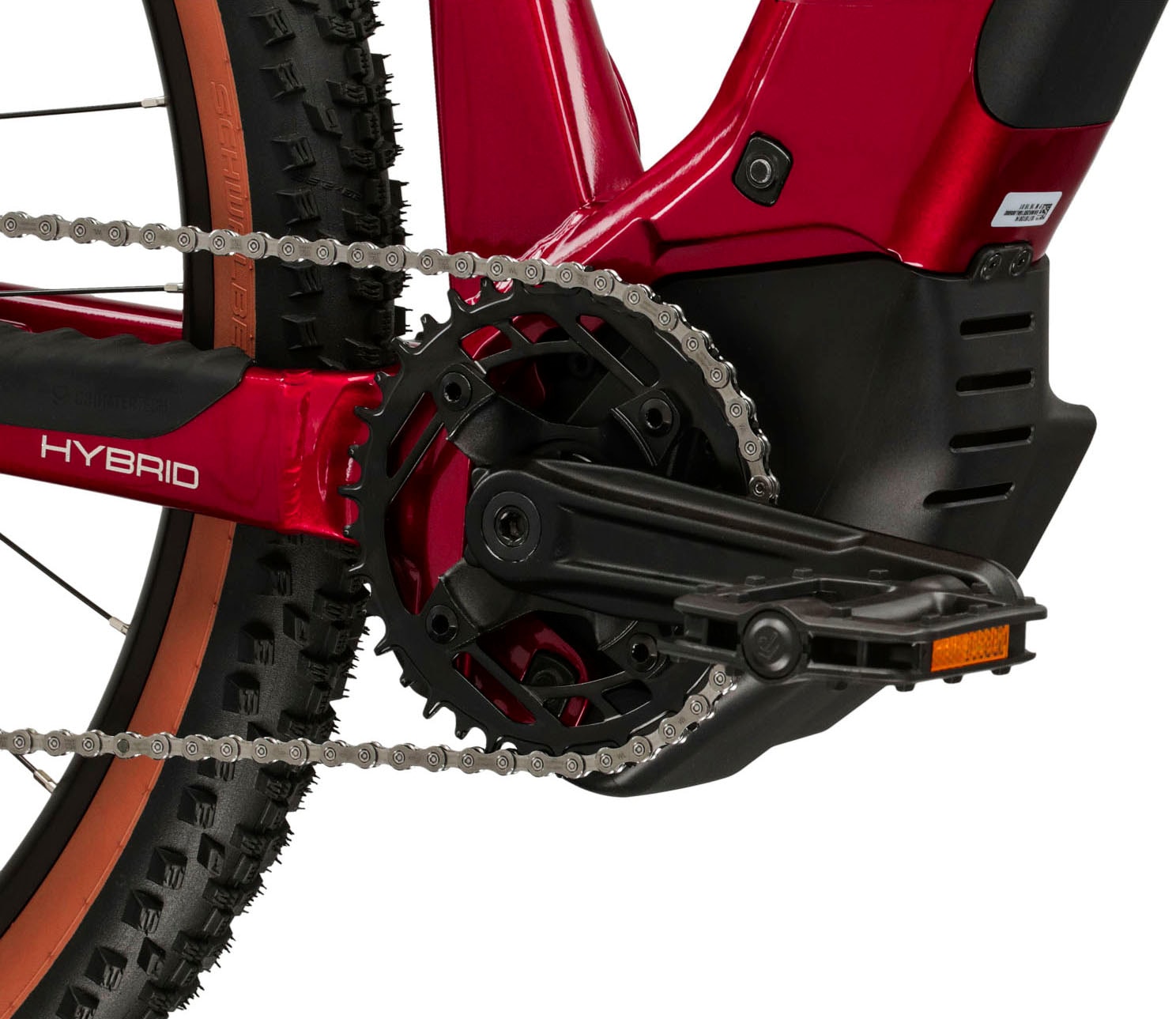 Kross »Influx Hybrid 2.0 16,7Ah / 600 Wh 29 Zoll rot 9 Gänge 2026« 9 Gang Shimano CUES U4000 Schaltwerk Kettenschaltung Mittelmotor 250 W BOSCH PERFORMANCE LINE PX Mittelmotor