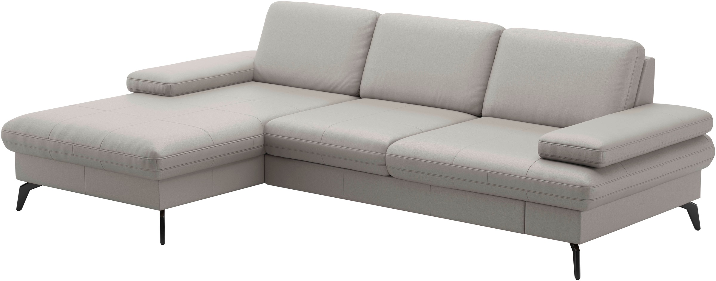 sit&more Ecksofa »Morris L-Form, inkl. Sitztiefenverstellung«, wahlweise mit Armteilverstellung, Bettfunktion & Bettkasten