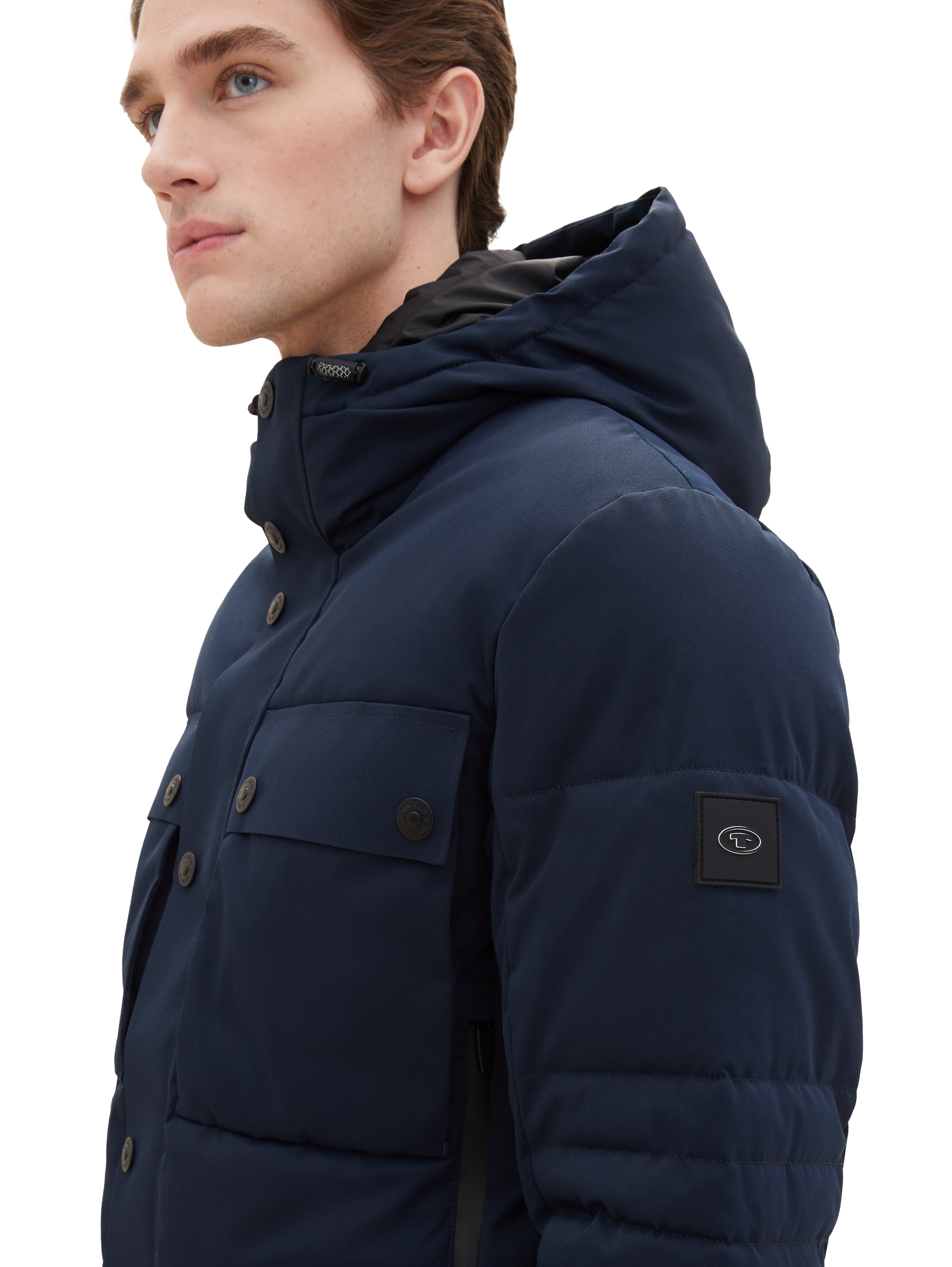 TOM TAILOR Steppmantel, mit aufgesetzten Taschen