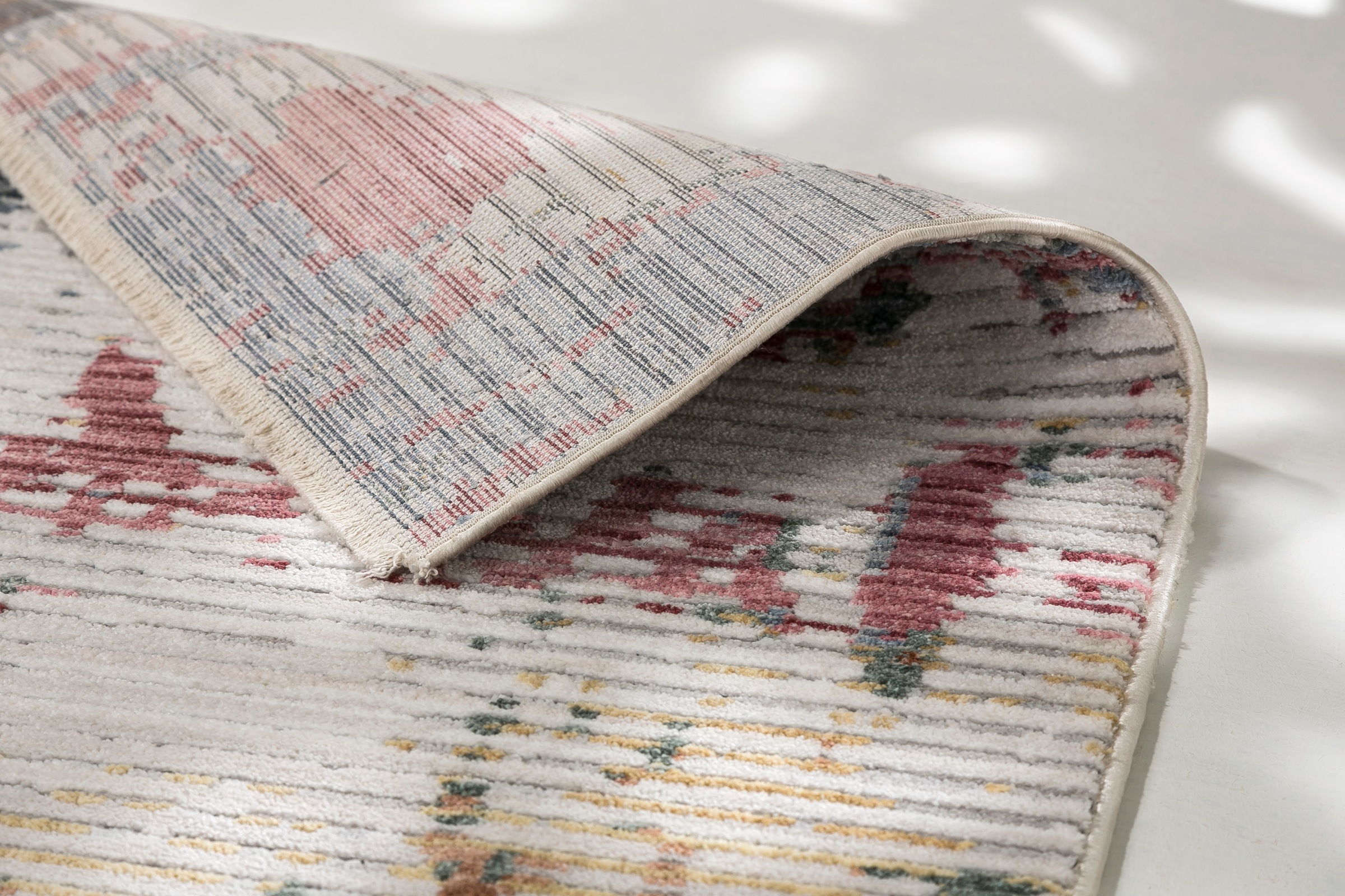 ASTRA Teppich »Calea 241«, rechteckig, 6 mm Höhe, Kurzflor mit Fransen, Wohnzimmer