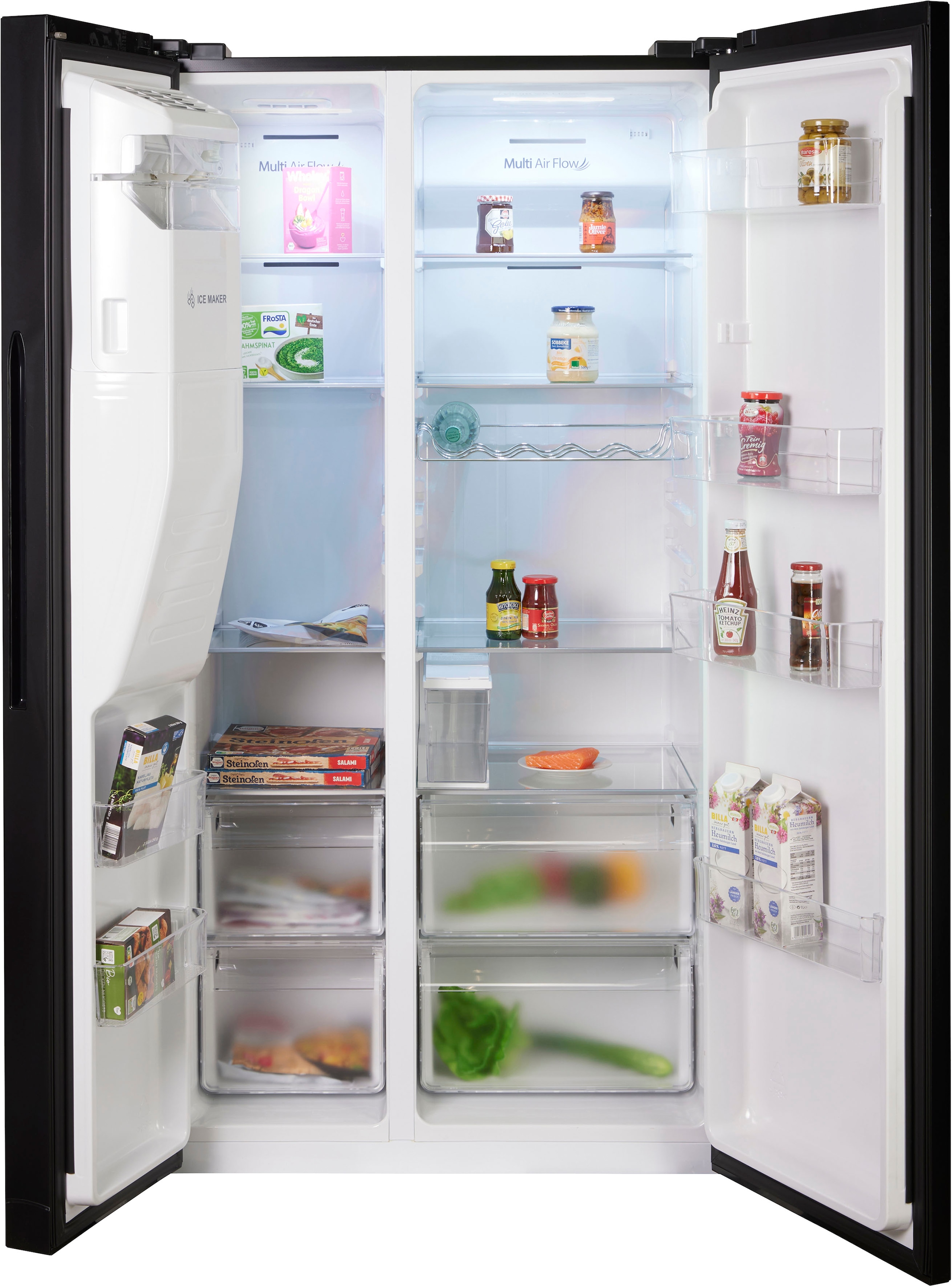 Hisense Side-by-Side »RSIM535AFE«, Wasser-/Eisspender, NoFrost, mit Wassertank, Made in Europe