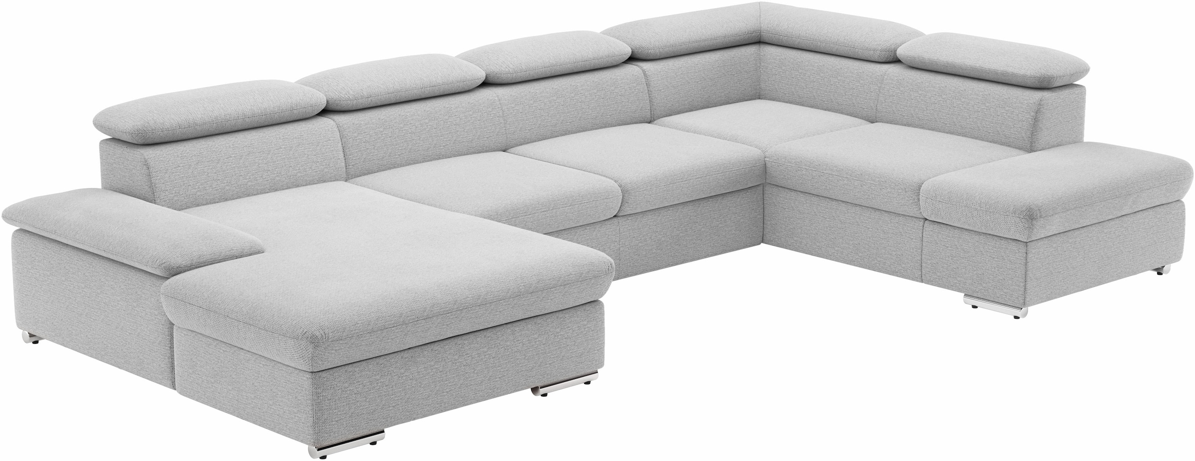 sit&more Wohnlandschaft »Valantine U-Form«, inkl. Kopf- und Armteilverstellung, wahlweise mit Bettfunktion