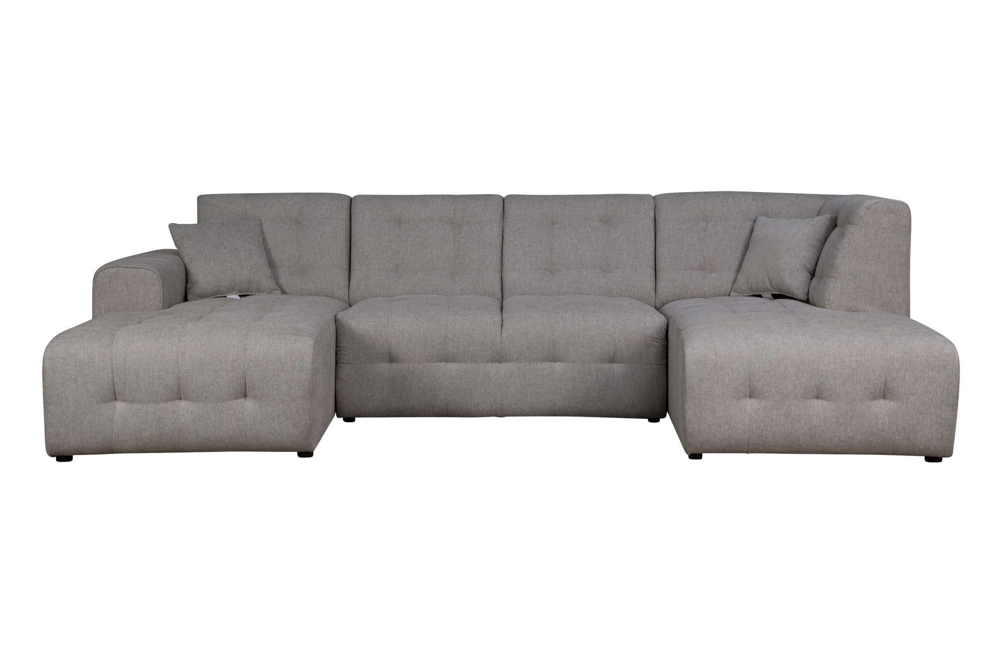 Home affaire Wohnlandschaft »Nosia U-Form«, incl. 2 Zierkissen, mit feiner Steppung