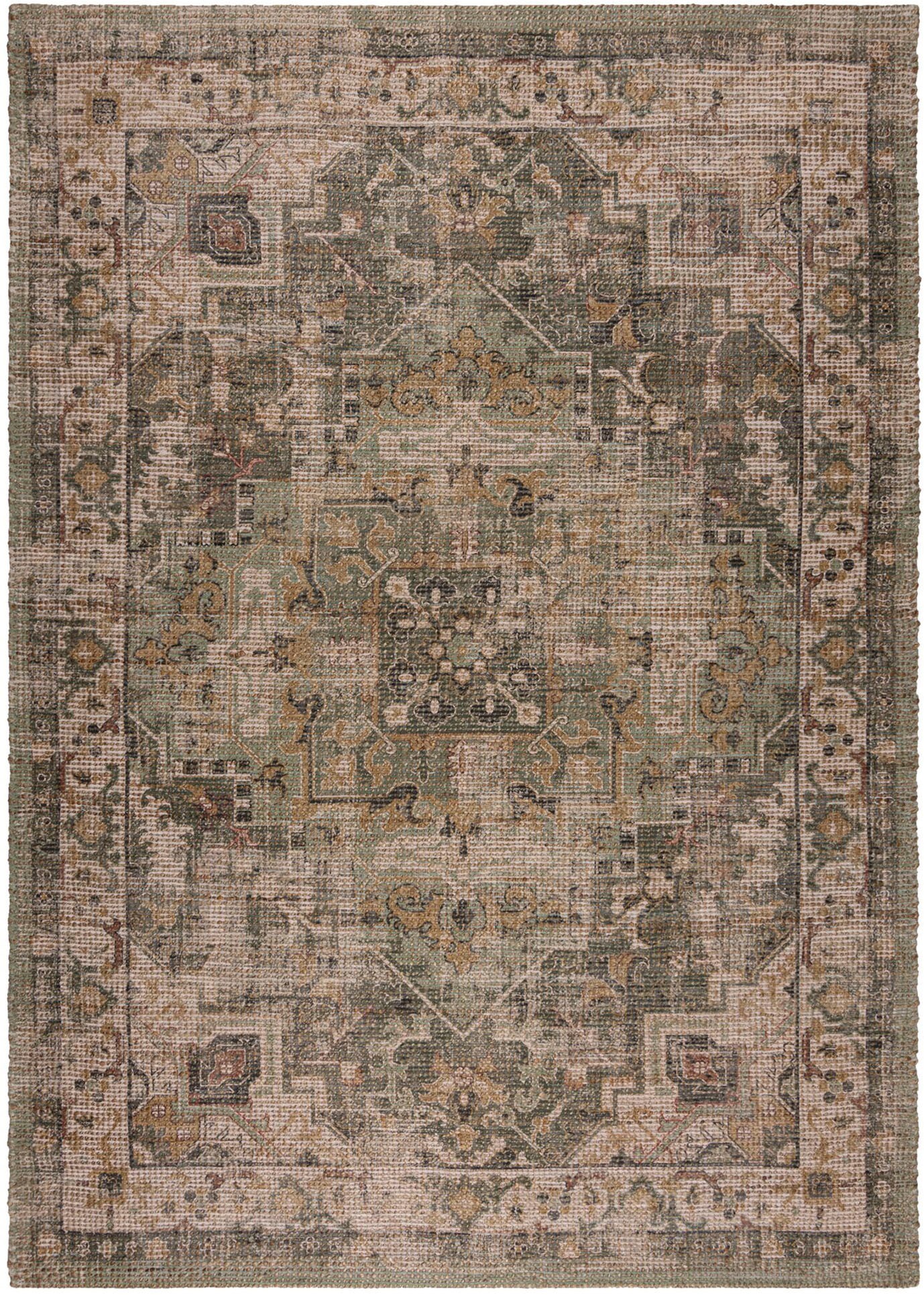 FLAIR RUGS Teppich »Selena Jute«, rechteckig, 8 mm Höhe, Vintage Jute