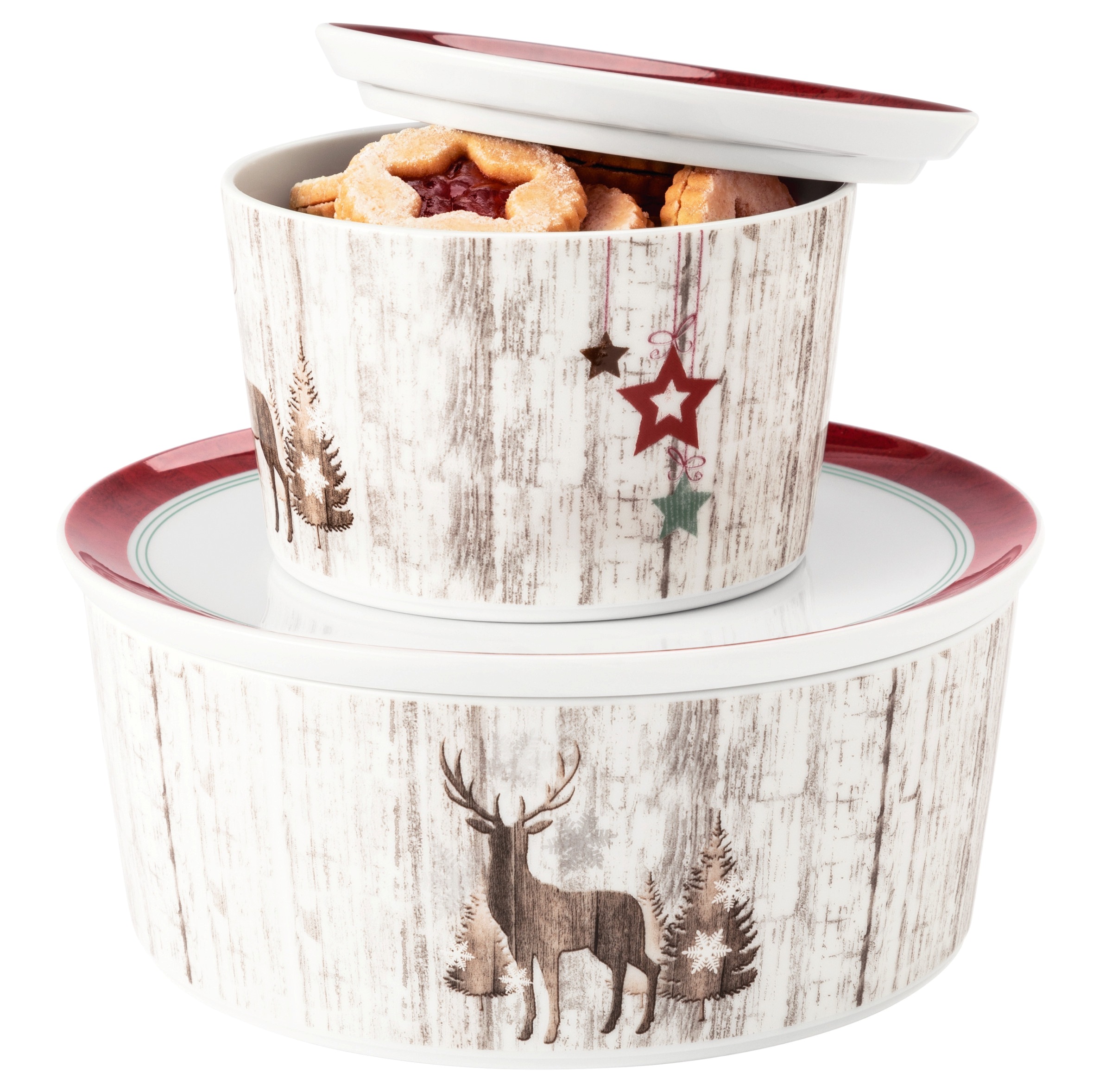 Seltmann Weiden Gebäckschale »Life Christmas, Schale, Gebäckdose« 2 tlg. au günstig online kaufen