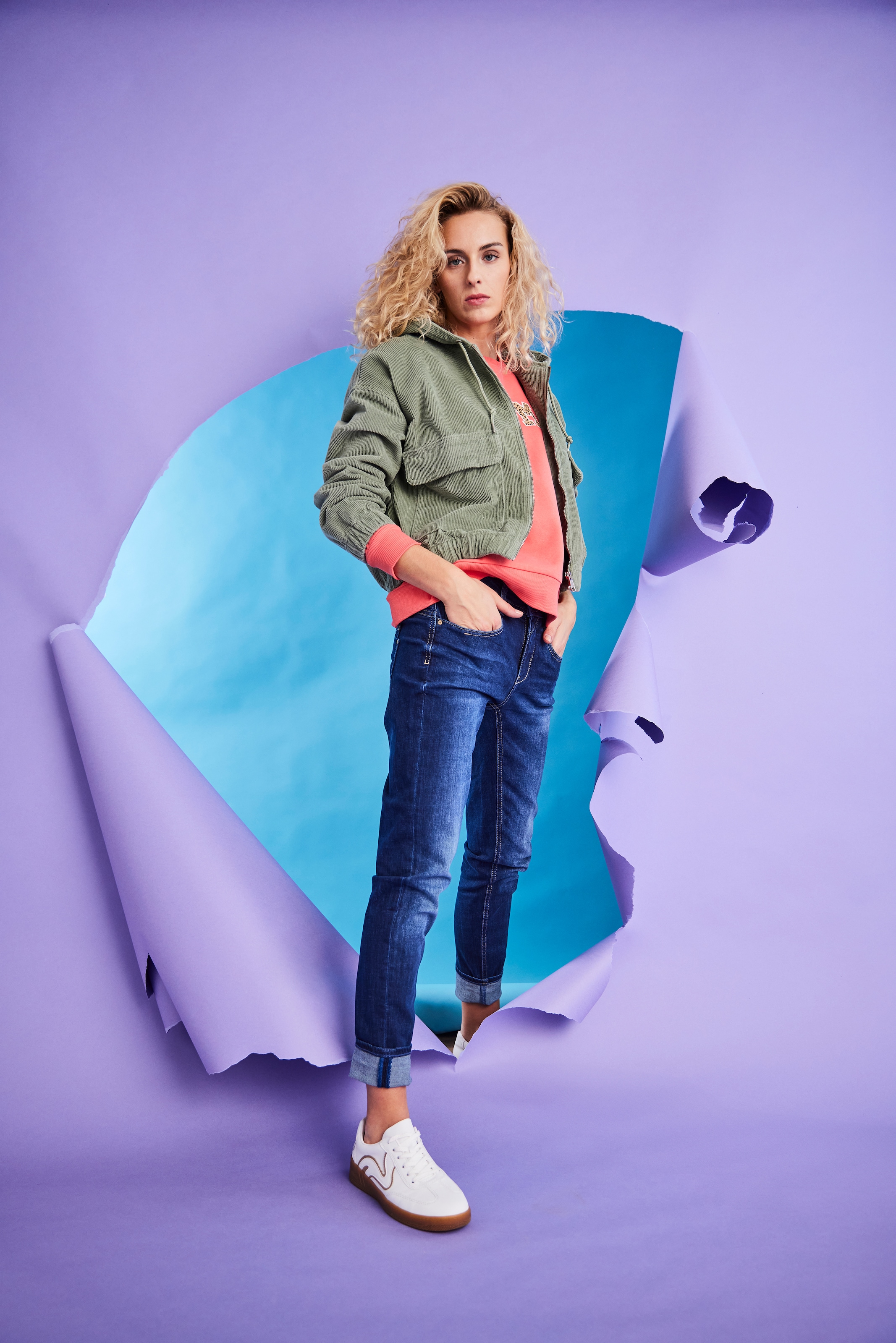 ONLY Cordjacke »ONLKENZIE L/S CORD JACKET PNT NOOS« mit Kapuze Baumwollmischung