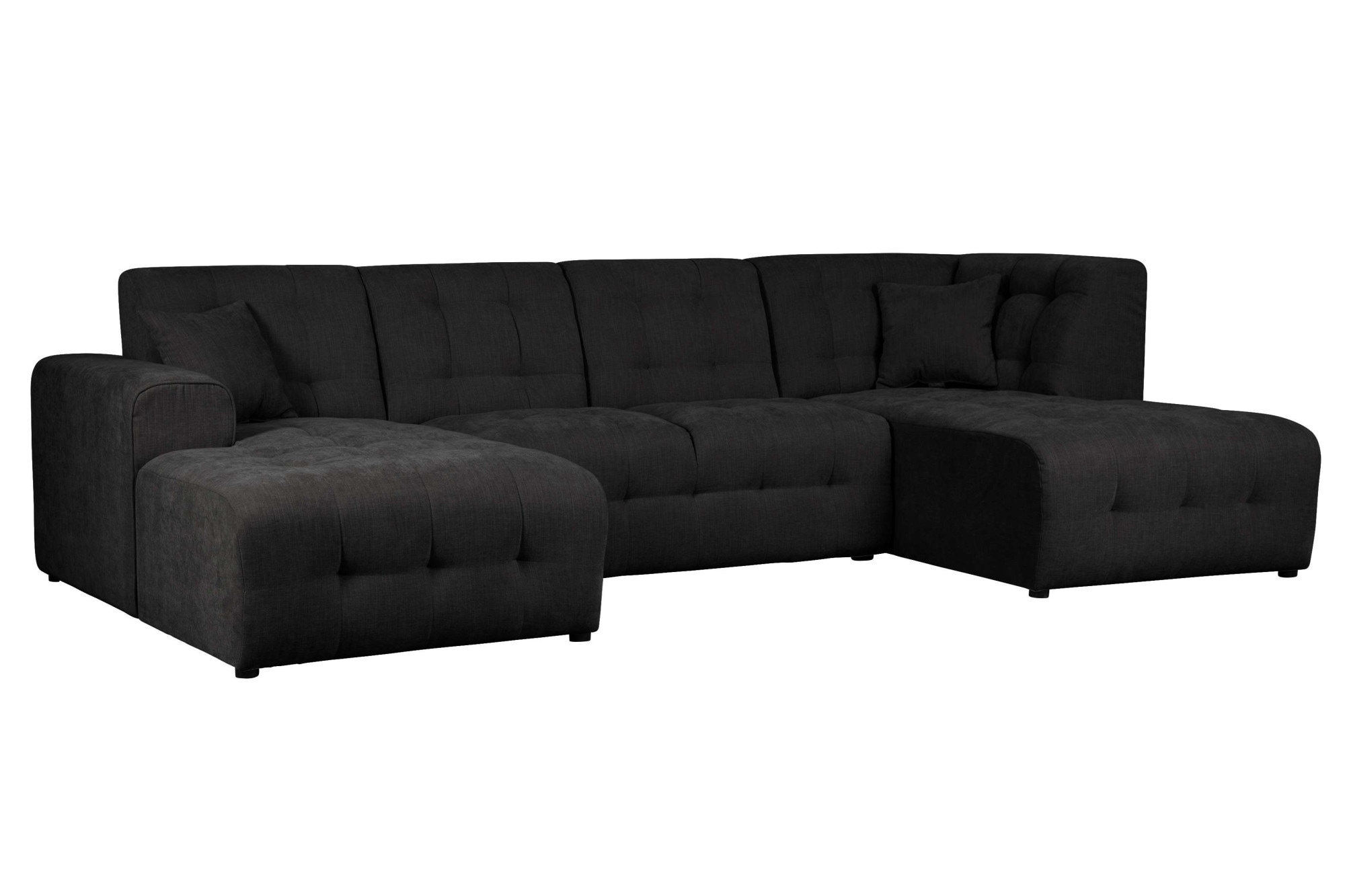 Home affaire Wohnlandschaft »Nosia U-Form«, incl. 2 Zierkissen, mit feiner Steppung