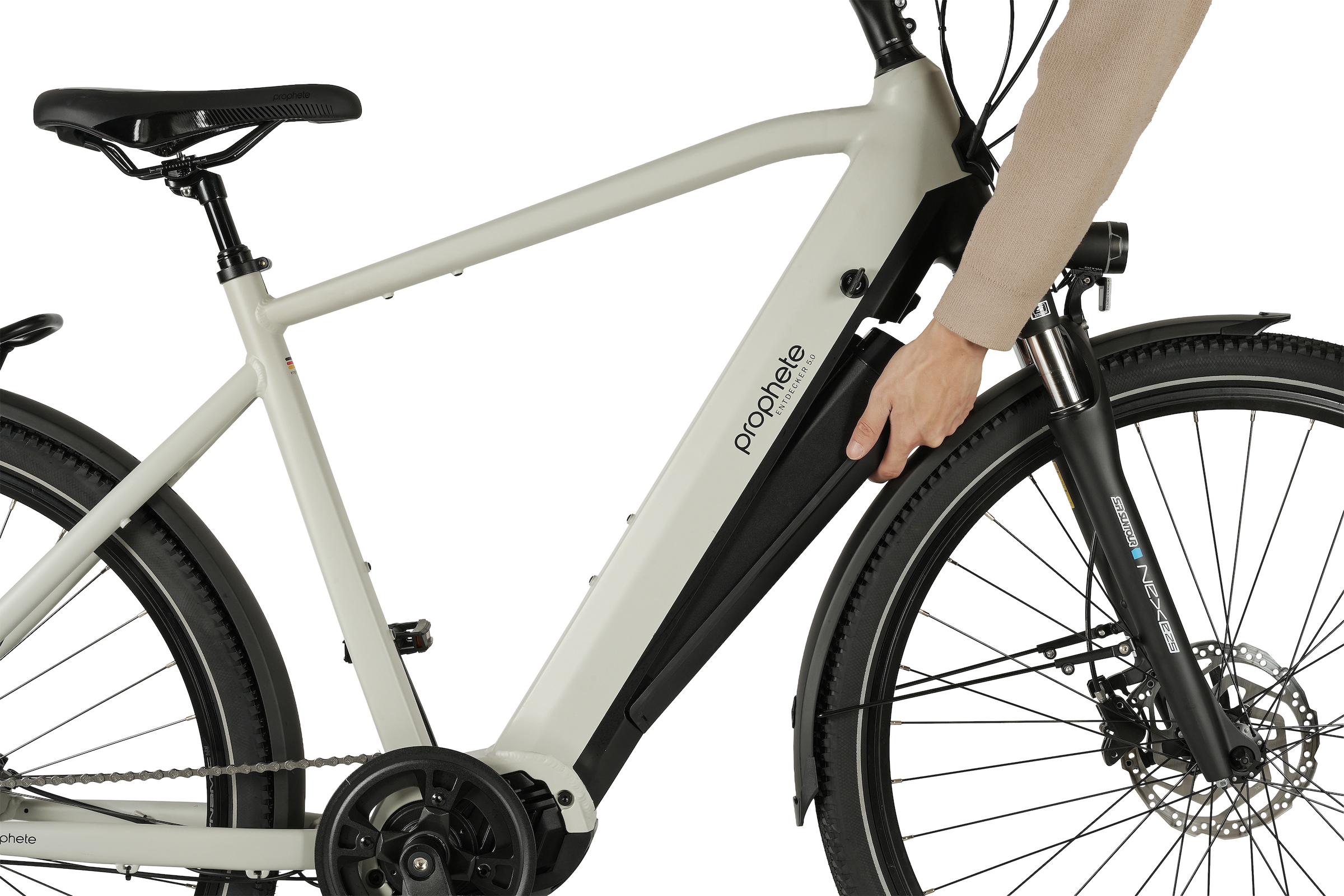 Prophete »Entdecker 5.0« 10 Gang Shimano Deore Schaltwerk Kettenschaltung Mittelmotor 250 W Pedelec, Elektrofahrrad für Herren