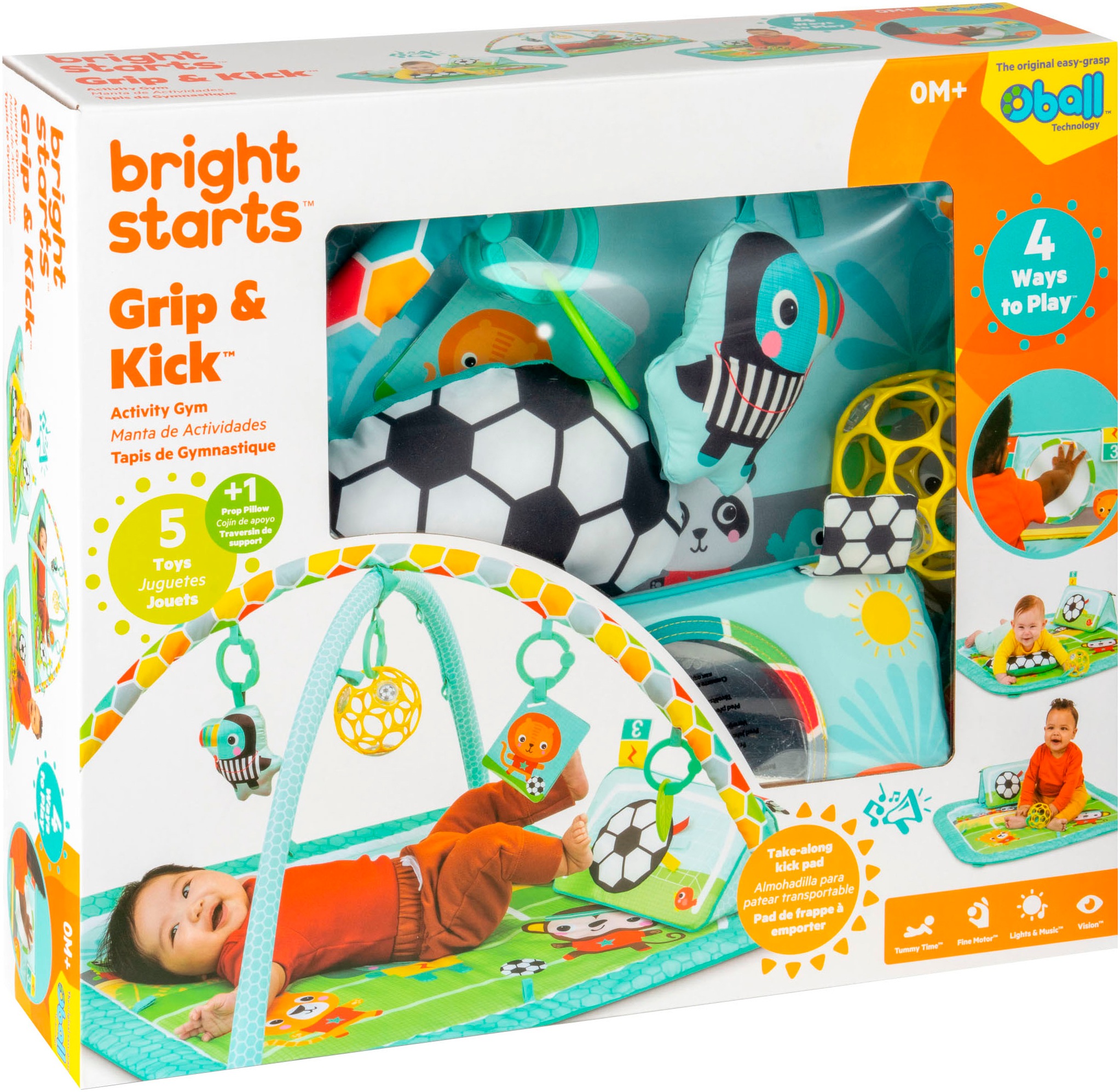 Bright Starts Spielbogen »Grip & Kick Activity Gym«, mit Licht- und Soundeffekt
