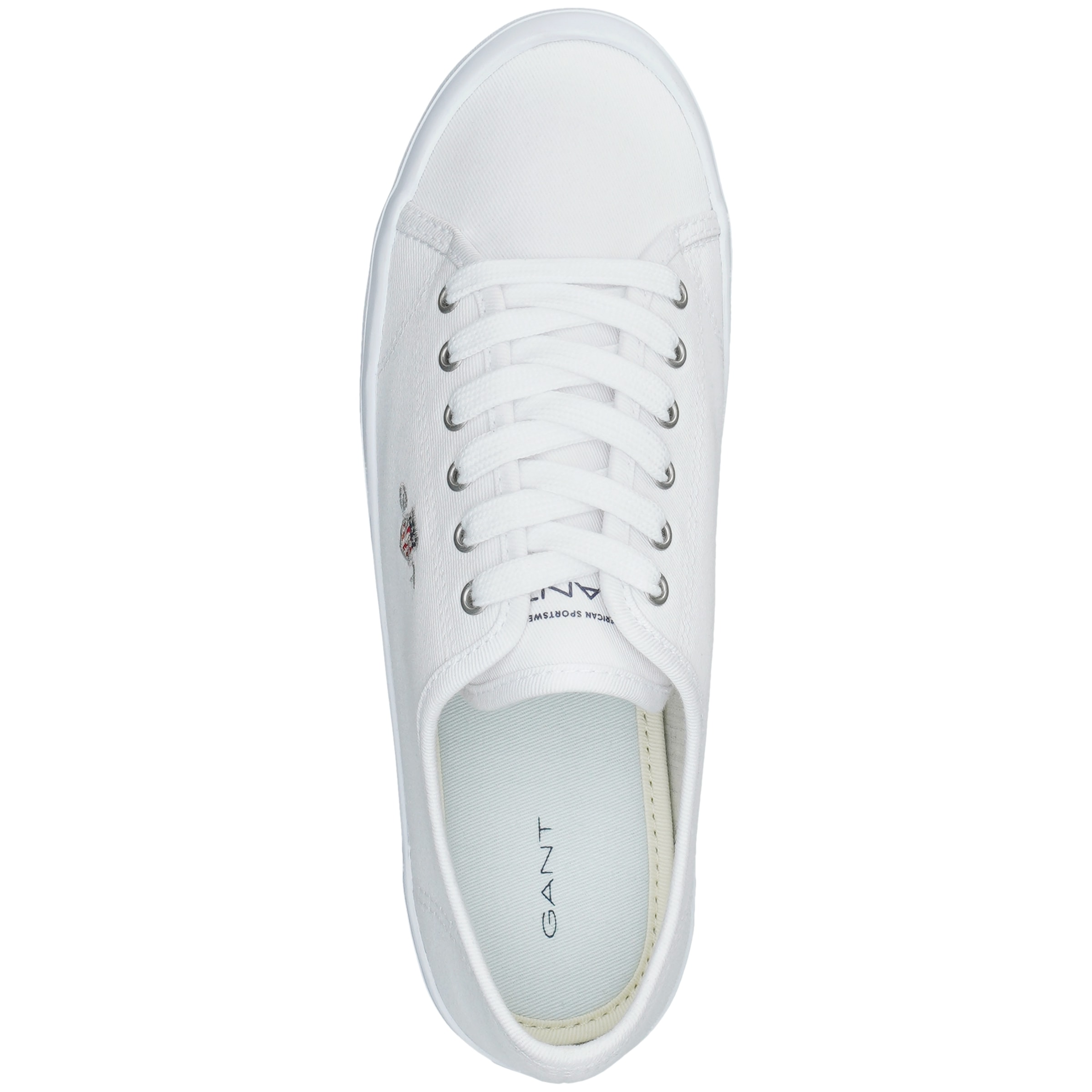 Gant Sneaker »PILLOX«  Sommerschuh, Schnürschuh, Canvas Sneaker mit Logostickerei